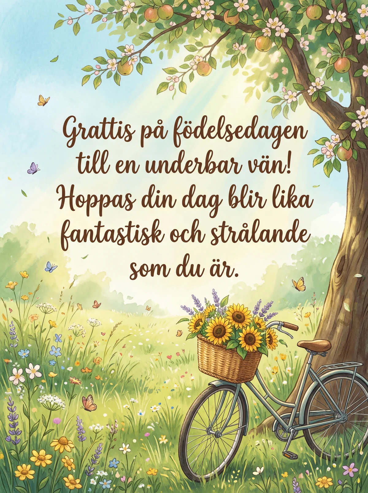 Grattis på födelsedagen till en underbar vän!