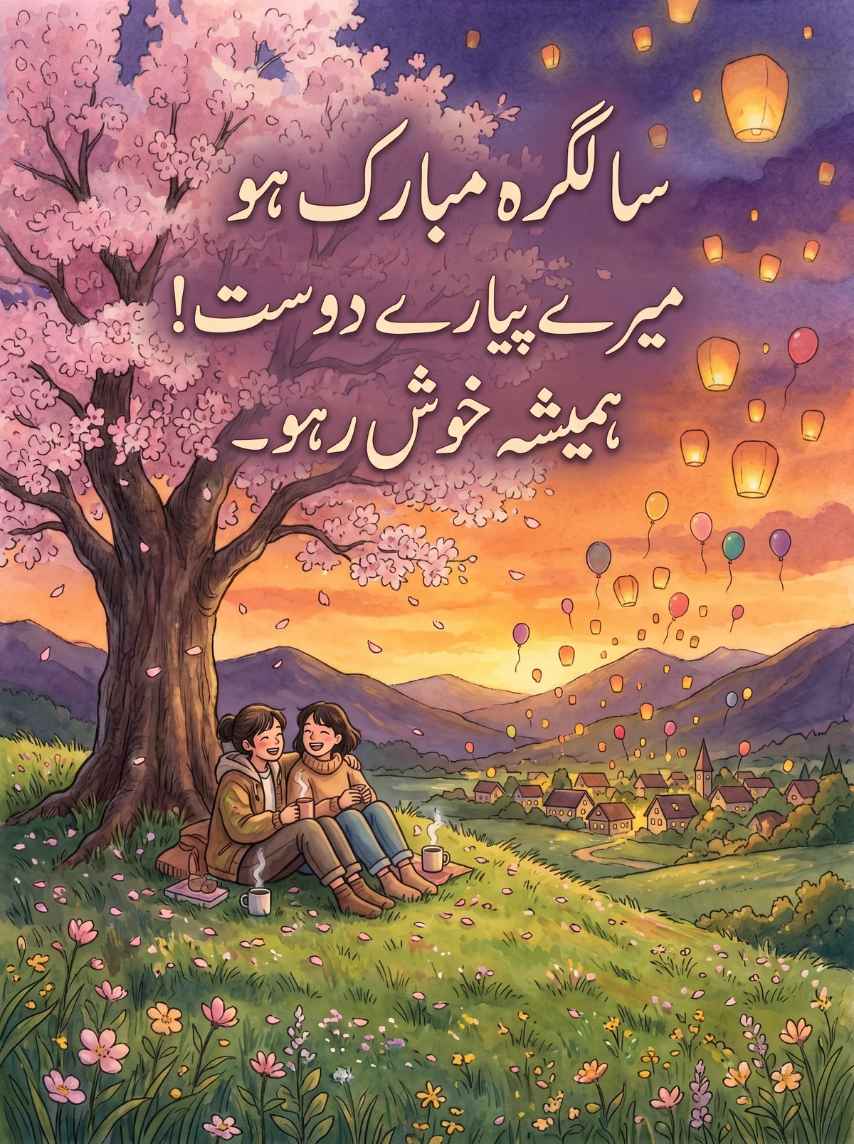 دوست کو سالگرہ کی مبارکباد