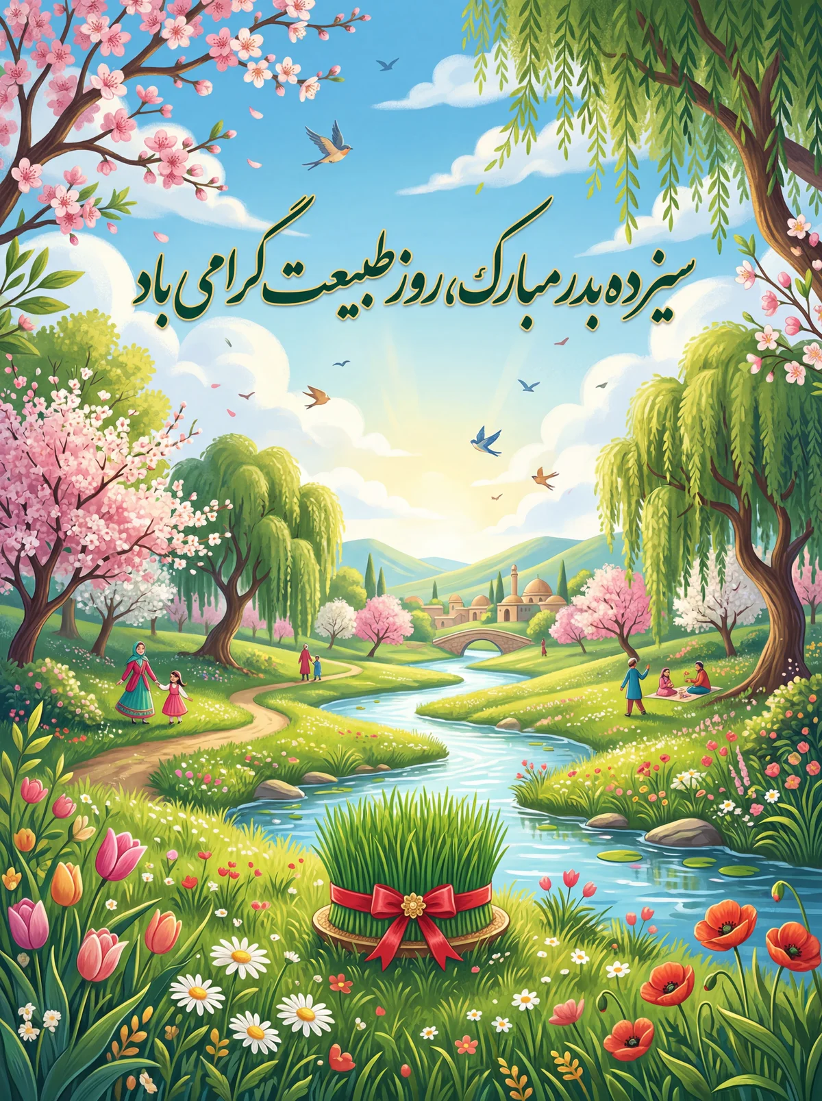 سیزده بدر مبارک، روز طبیعت گرامی باد