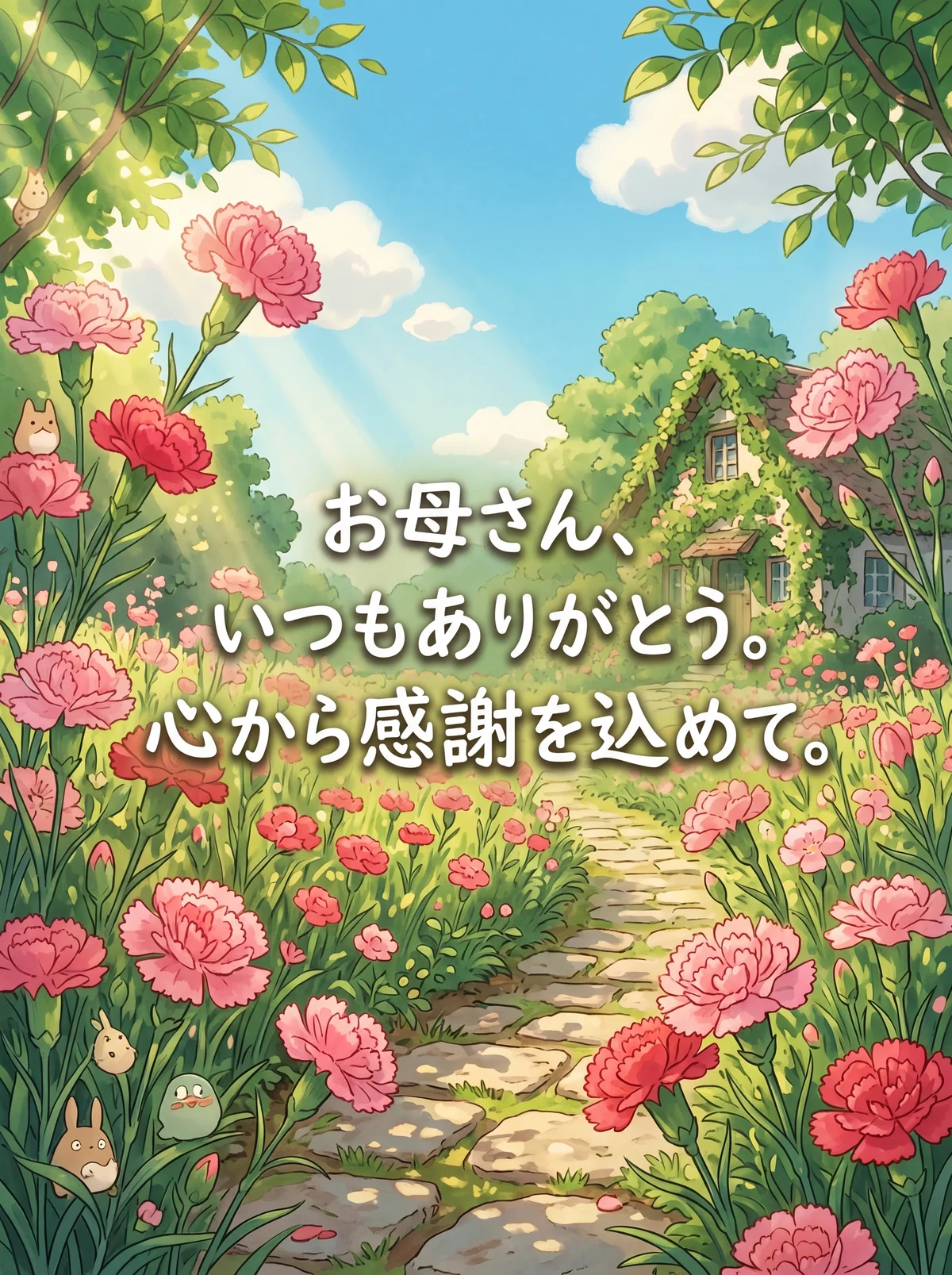 お母さんへ、母の日の感謝を伝えるメッセージ