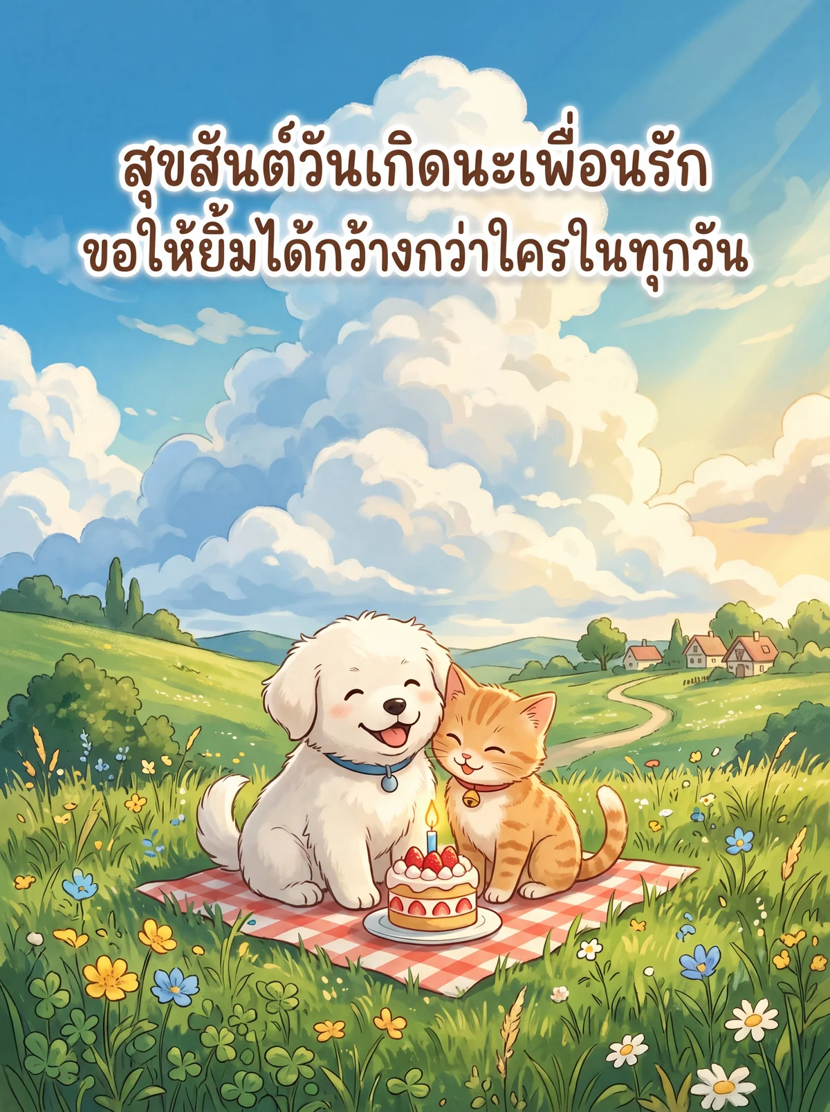 การ์ดวันเกิดเพื่อนรัก
