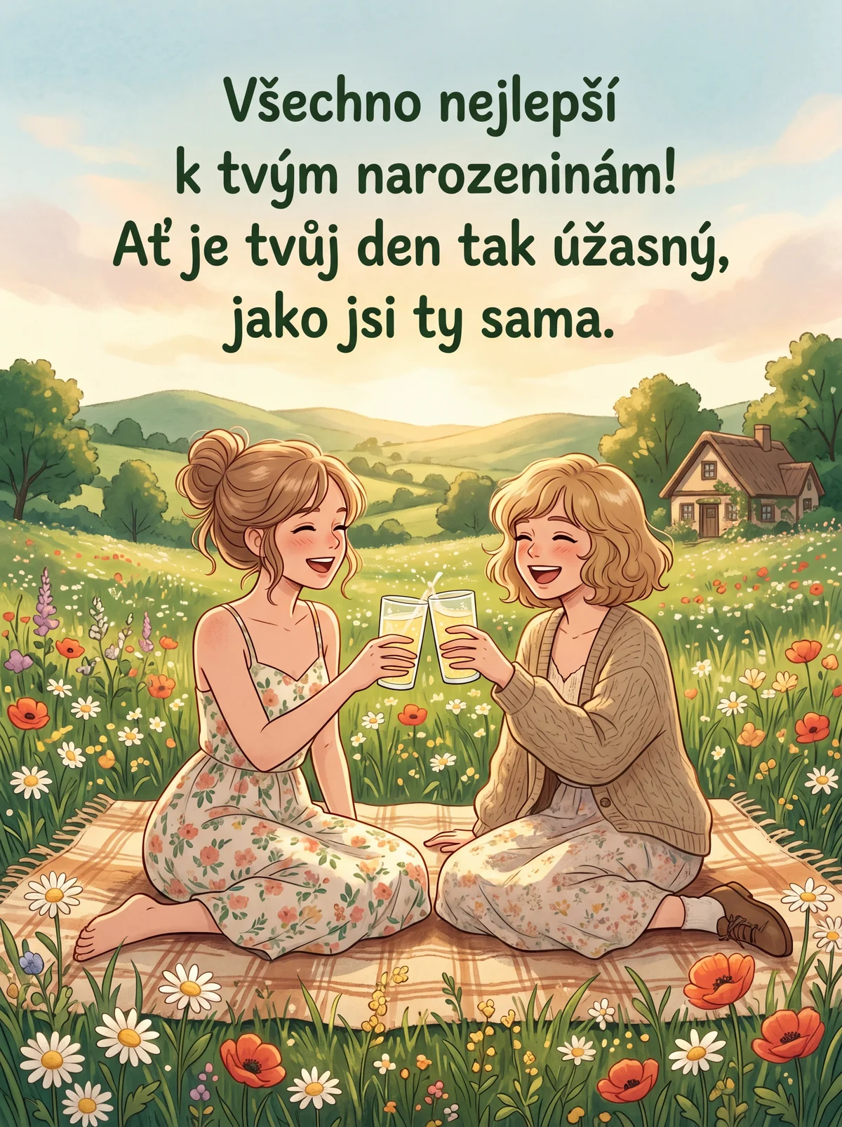 Přání k narozeninám pro kamarádku