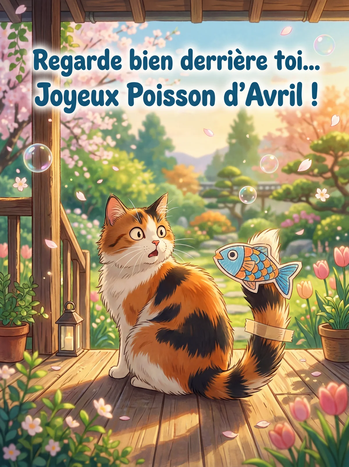 Message pour carte de Poisson d'avril