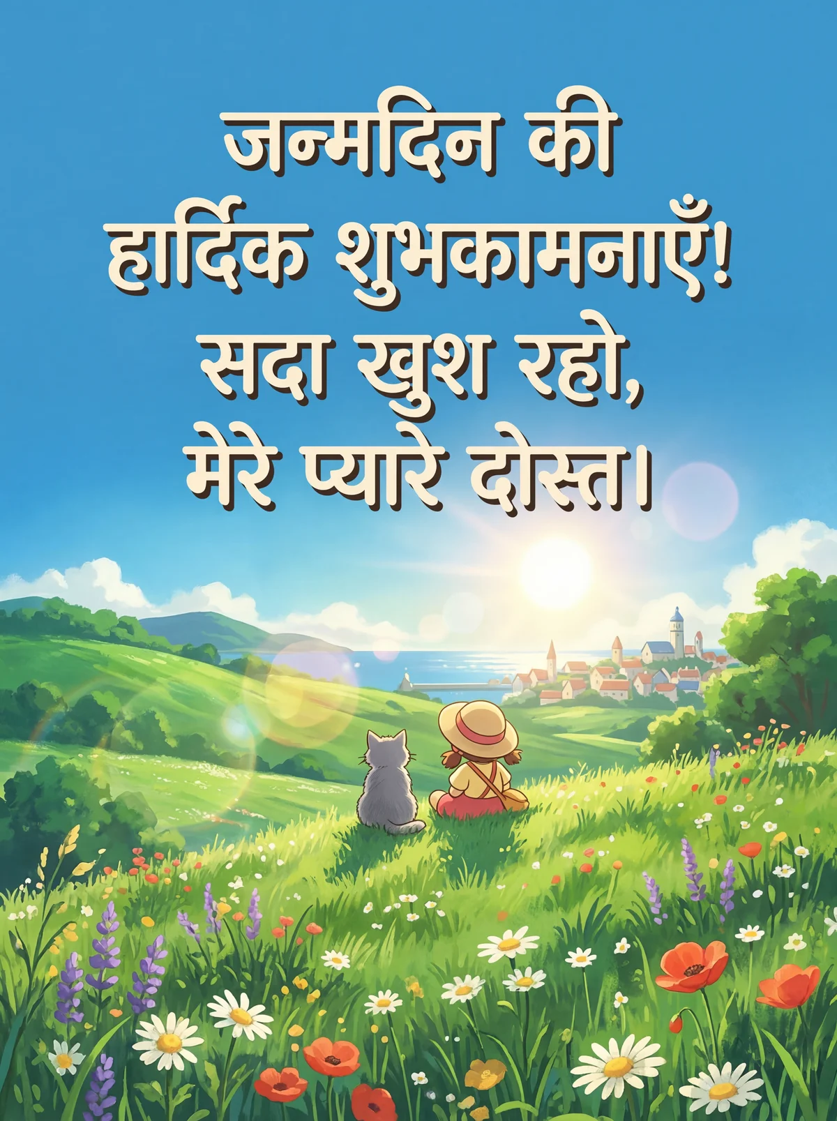 जन्मदिन की हार्दिक शुभकामनाएँ, मेरे प्यारे दोस्त