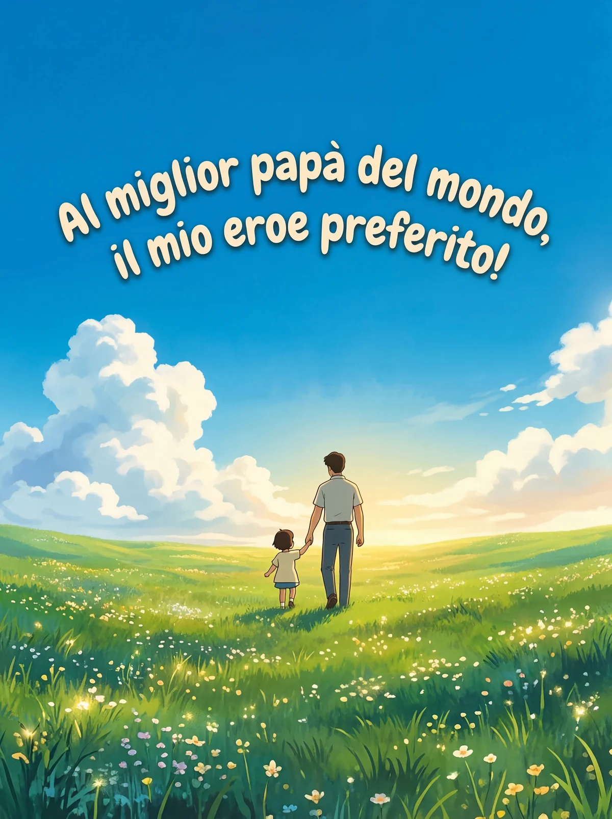 Auguri per la Festa del Papà per il mio caro papà