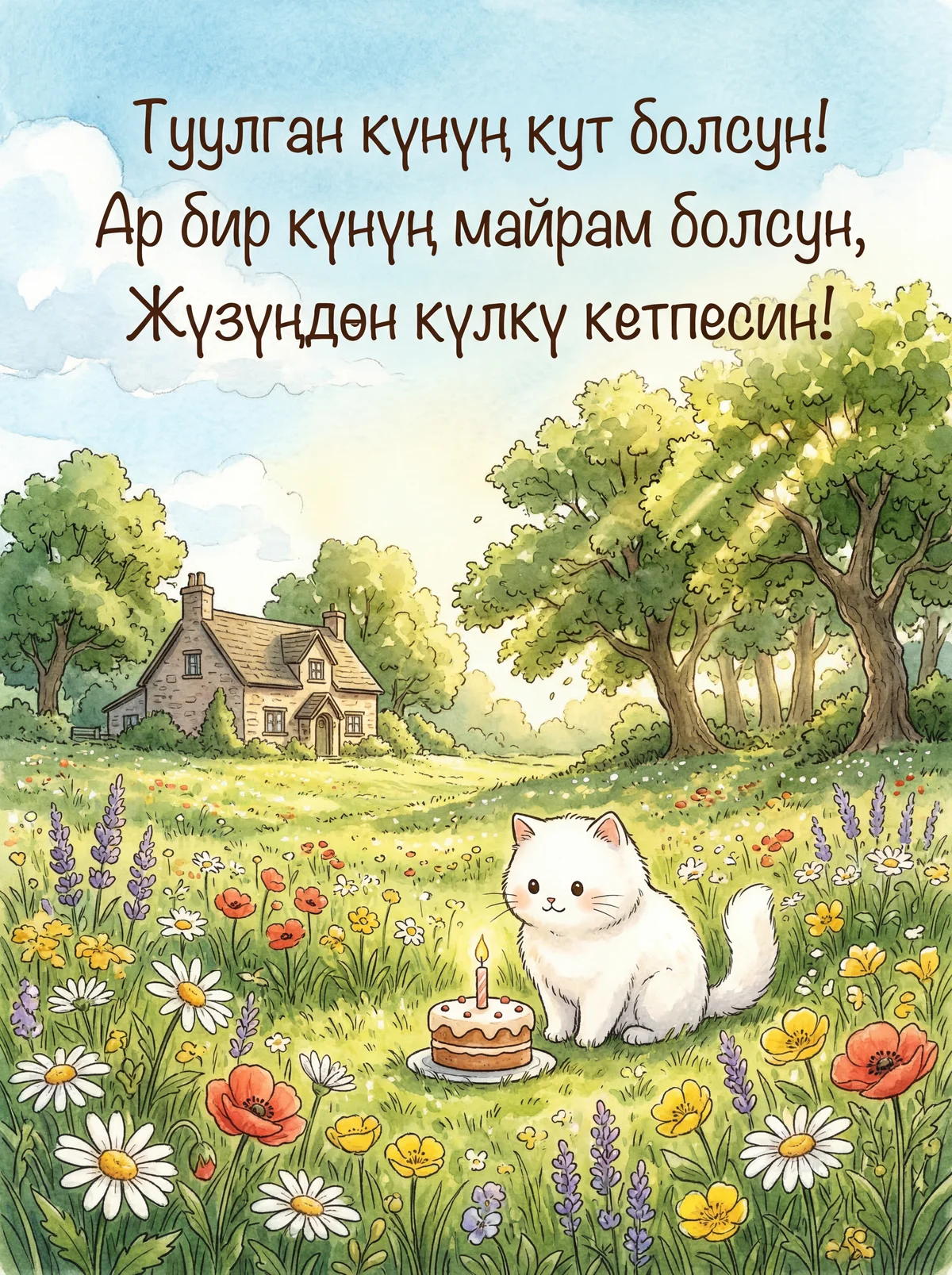 Туулган күнүң менен куттуктайм!