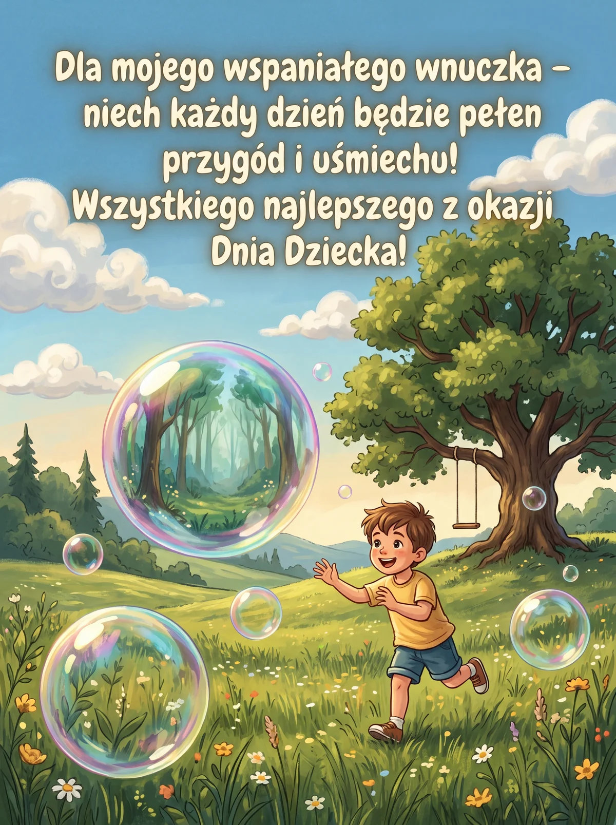 życzenia na Dzień Dziecka dla wnuczka