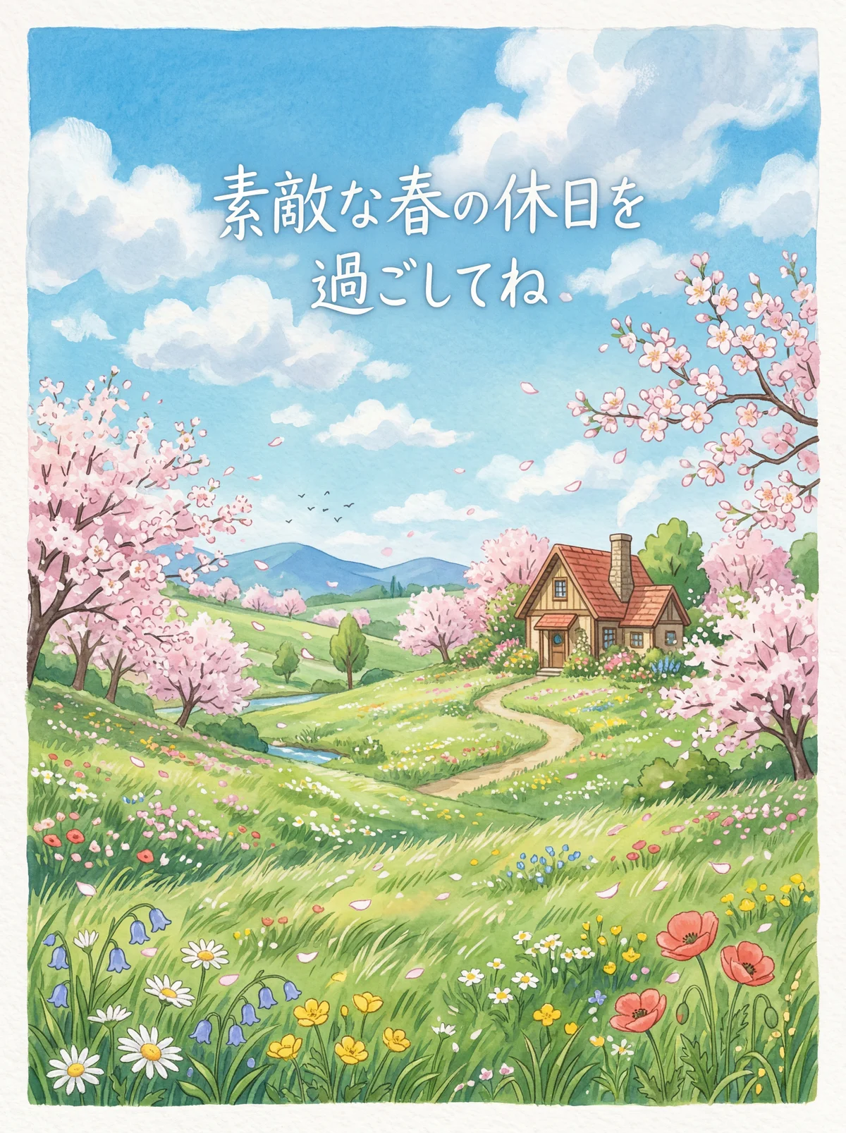 素敵な春の休日を過ごしてね