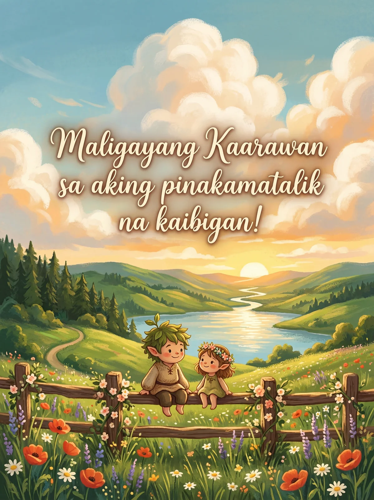 Maligayang kaarawan sa kaibigan kong matalik!