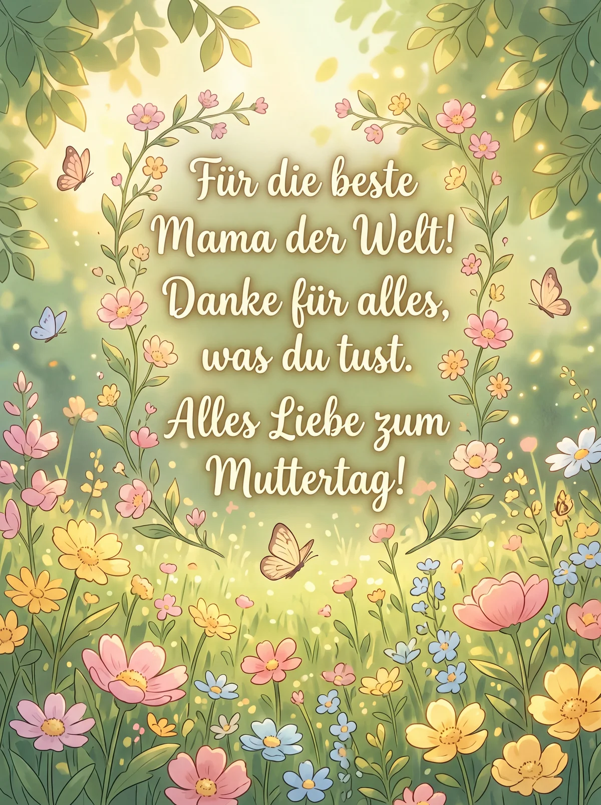 Muttertagskarte für die liebste Mama