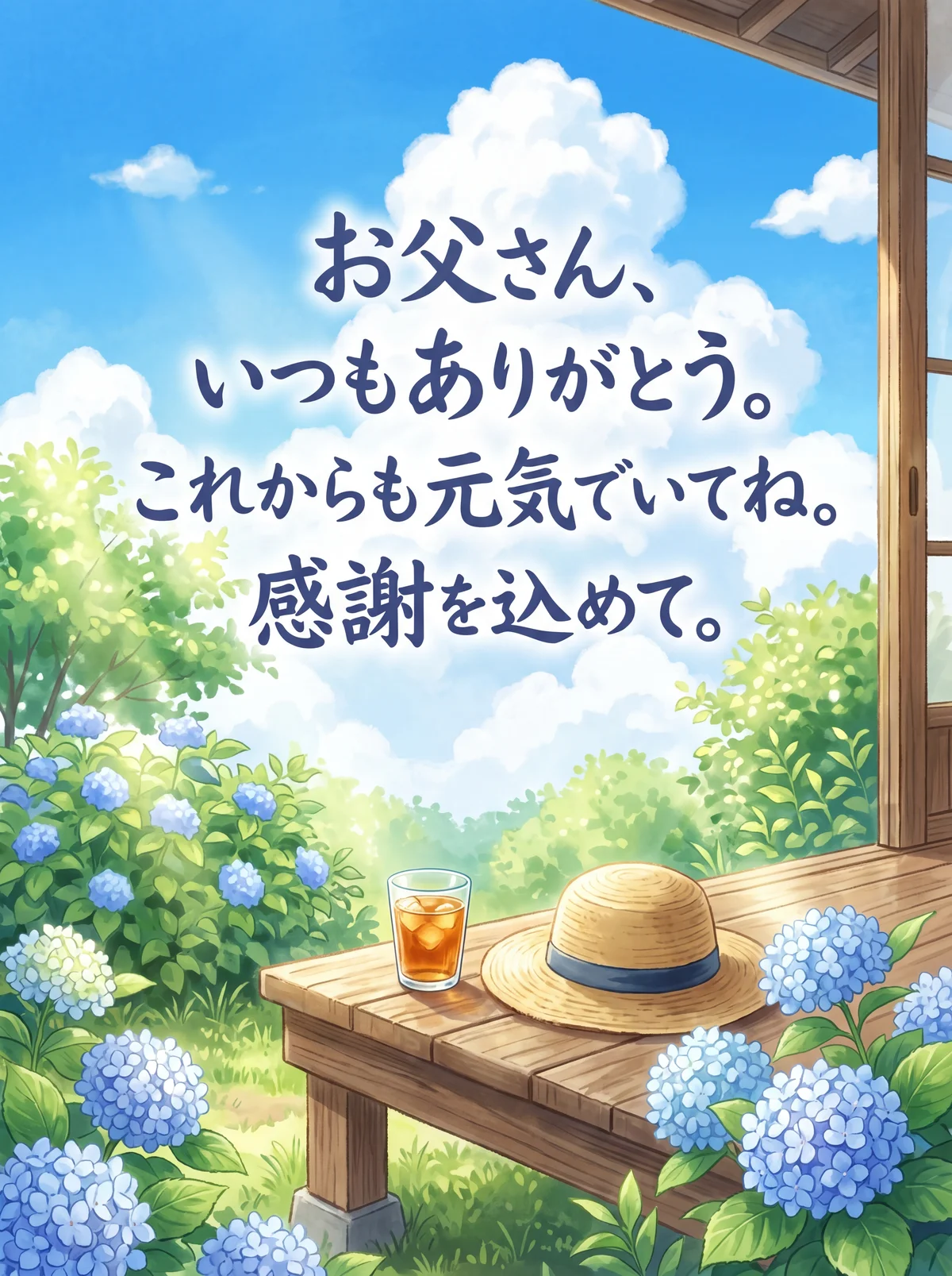 父の日のメッセージカード