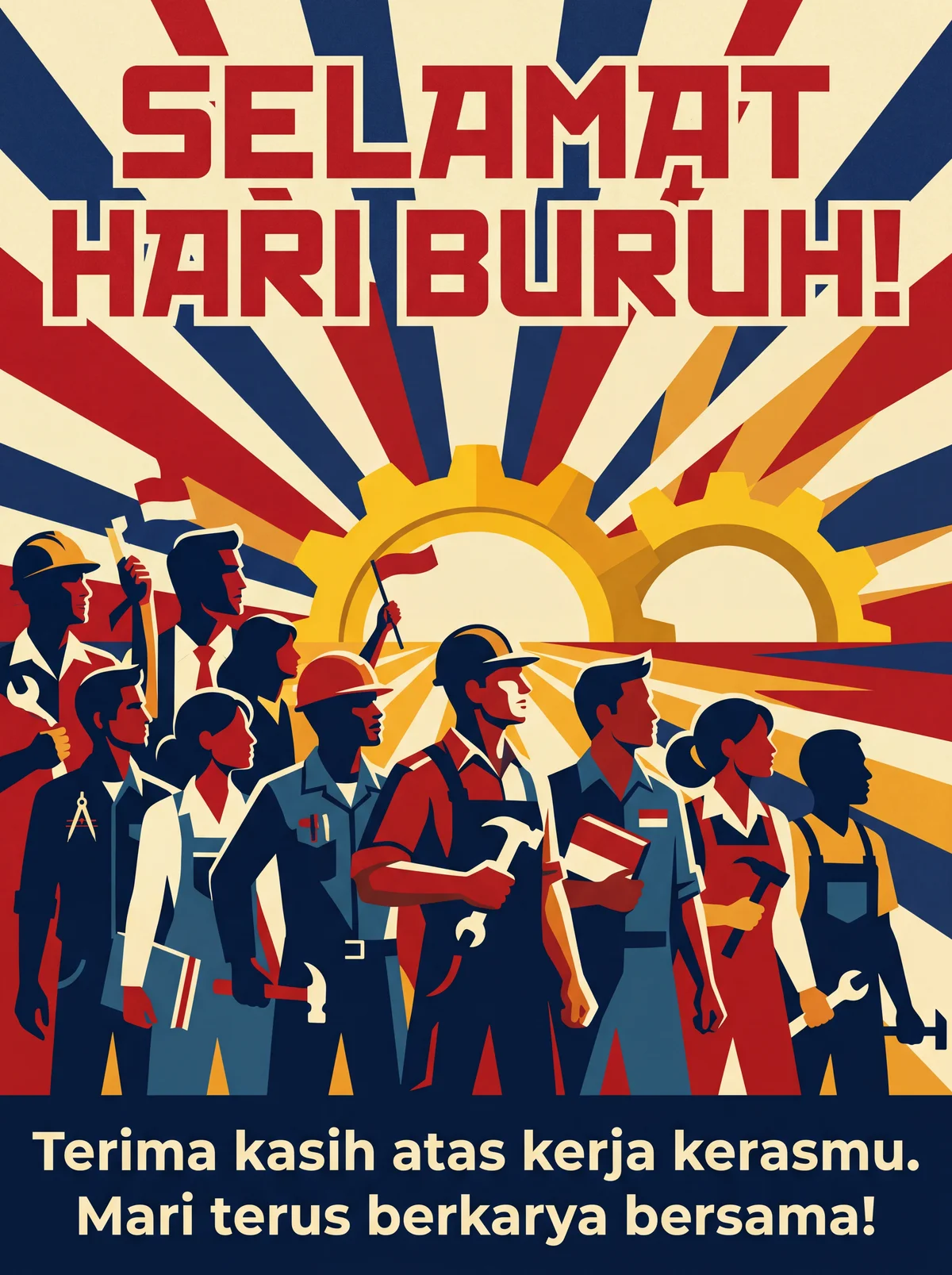 Ucapan selamat Hari Buruh untuk rekan kerja