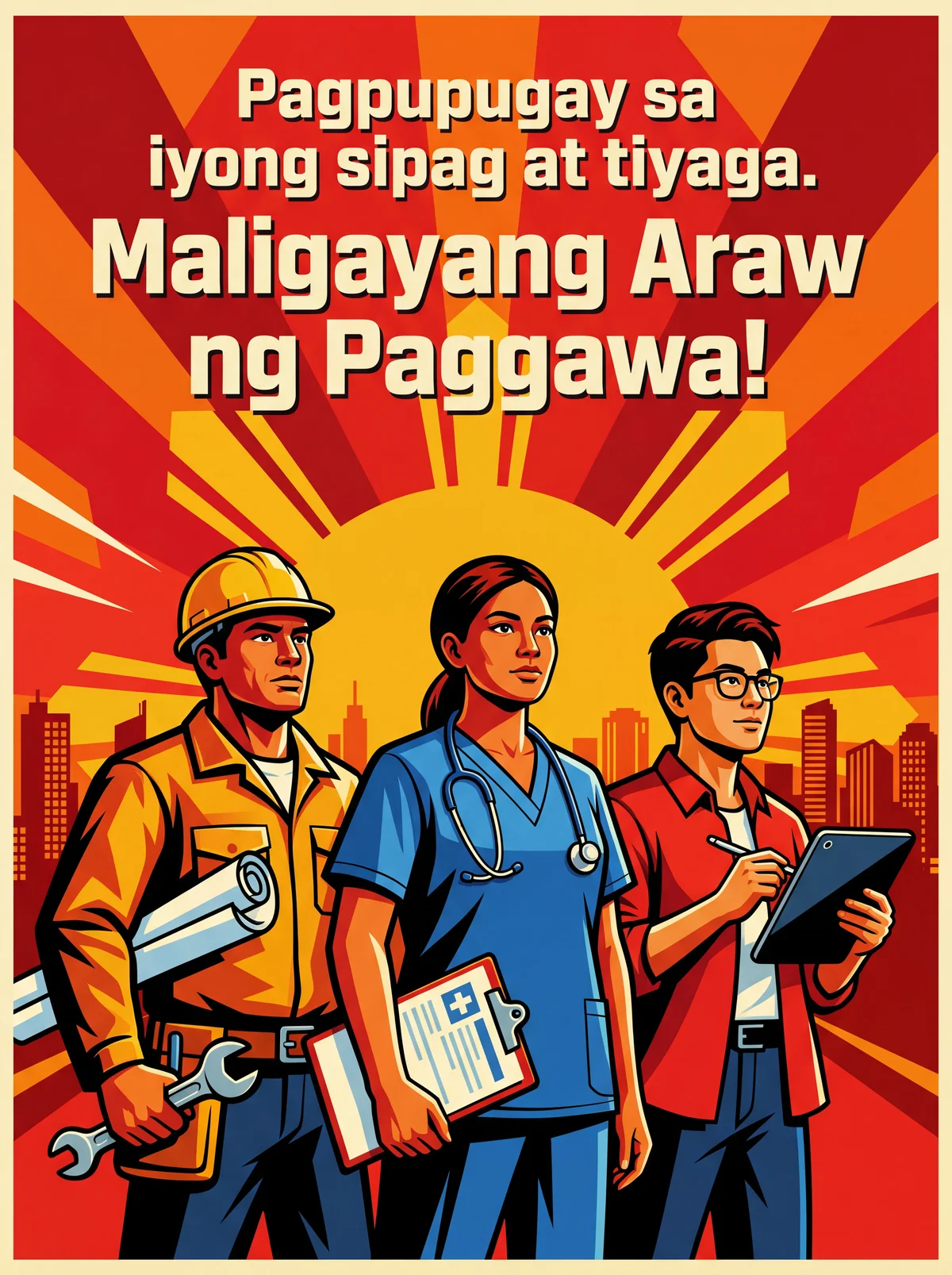 Mensahe sa Araw ng Paggawa para sa mga masisipag na manggaga...