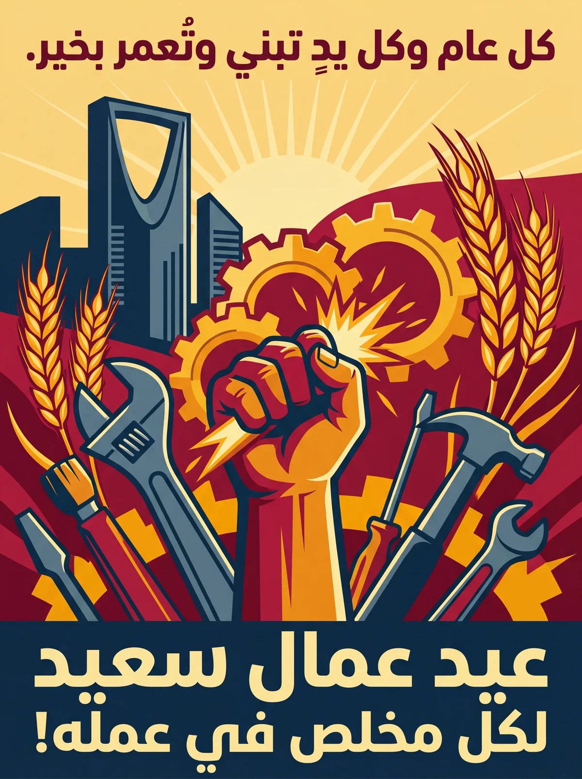 تهنئة بمناسبة عيد العمال العالمي