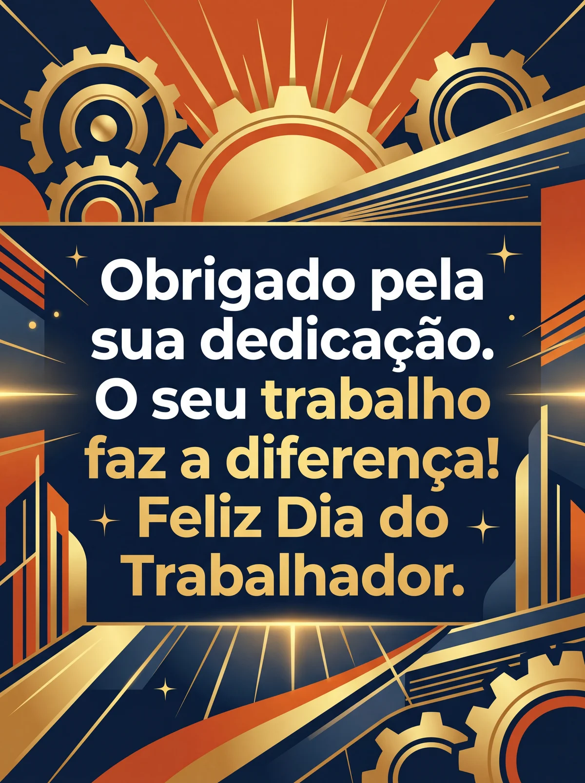 Mensagem de apreço pelo Dia do Trabalhador para um colega de...