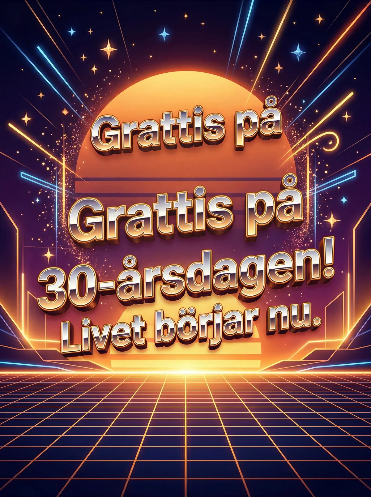 Födelsedagskort till en 30-åring