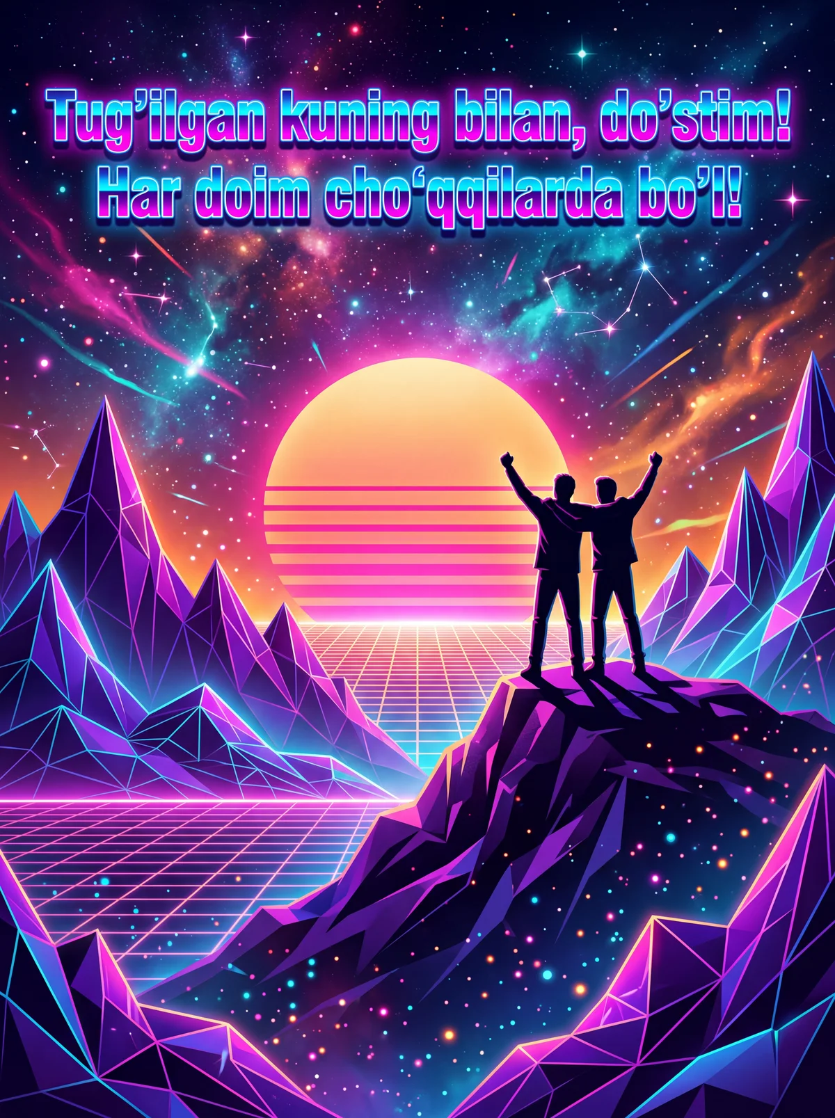 do'stimning tug'ilgan kuni uchun tabrik