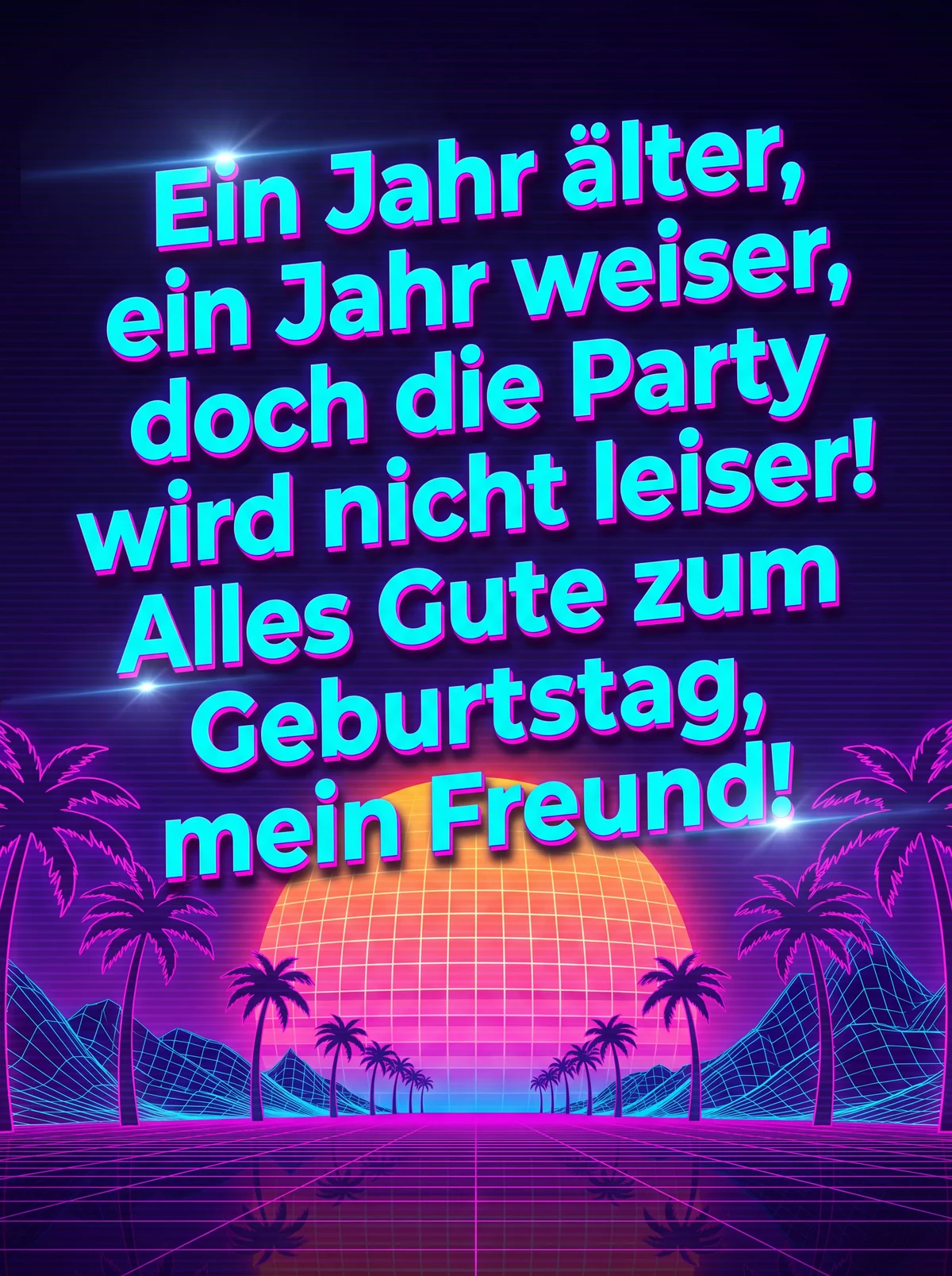 Geburtstagskarte für einen Freund