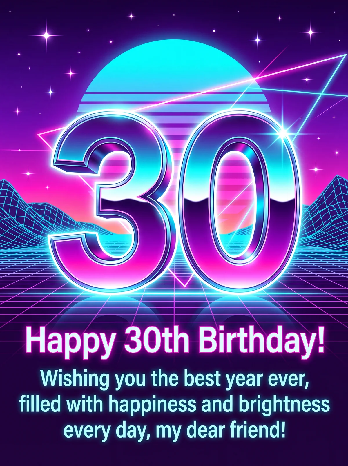 การ์ดวันเกิดเพื่อนรัก 30 ปี