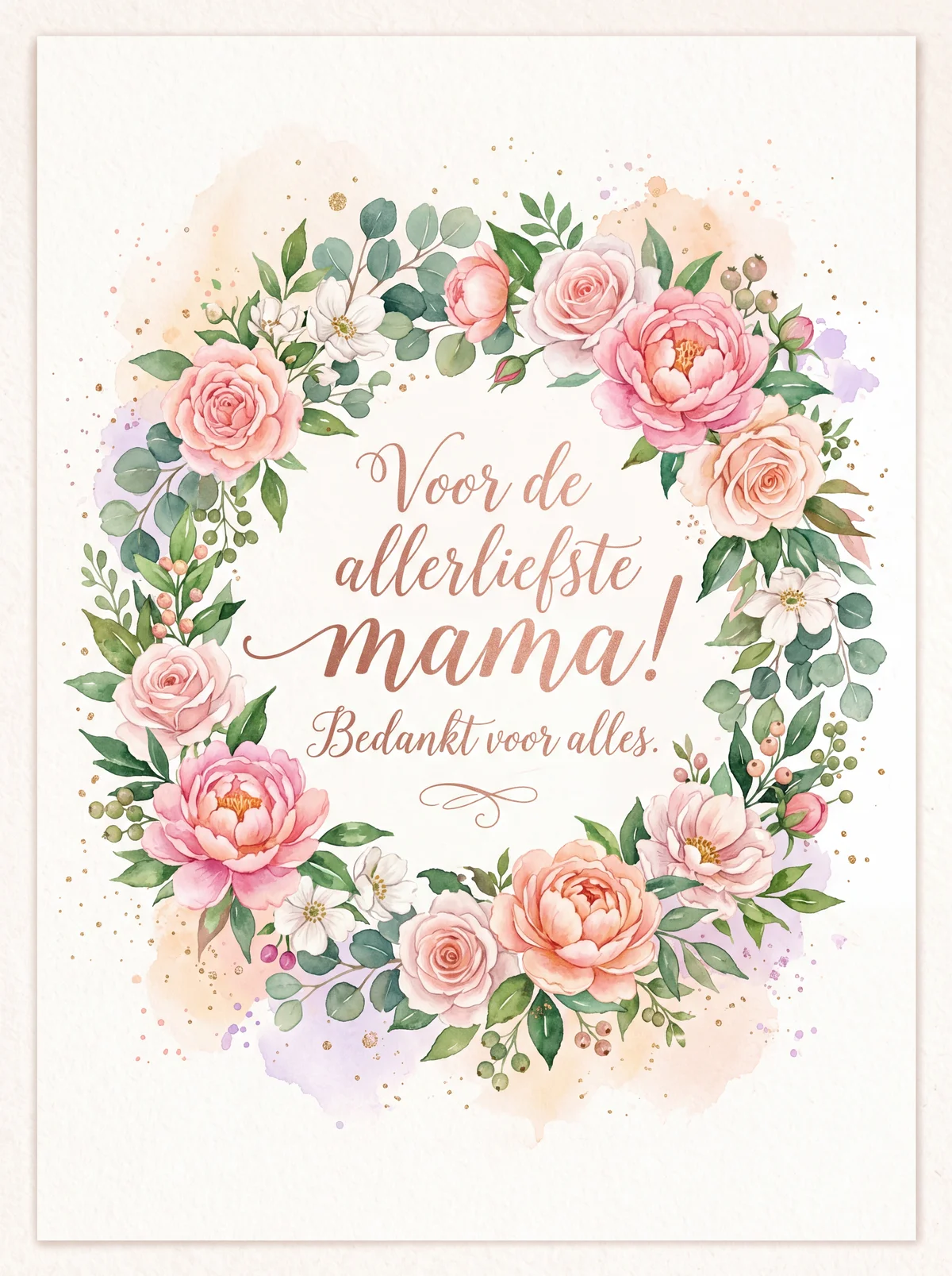 Moederdag groet voor de liefste mama