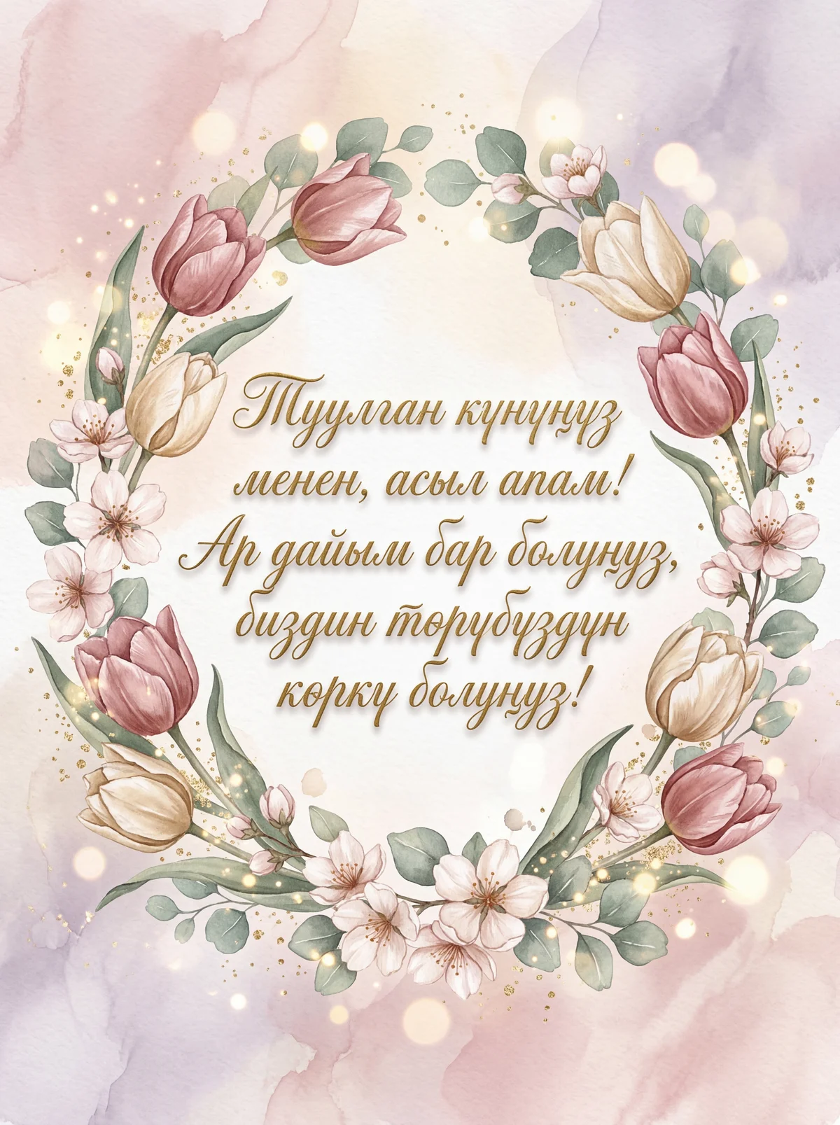 Туулган күнүң менен, кымбаттуу энеке!