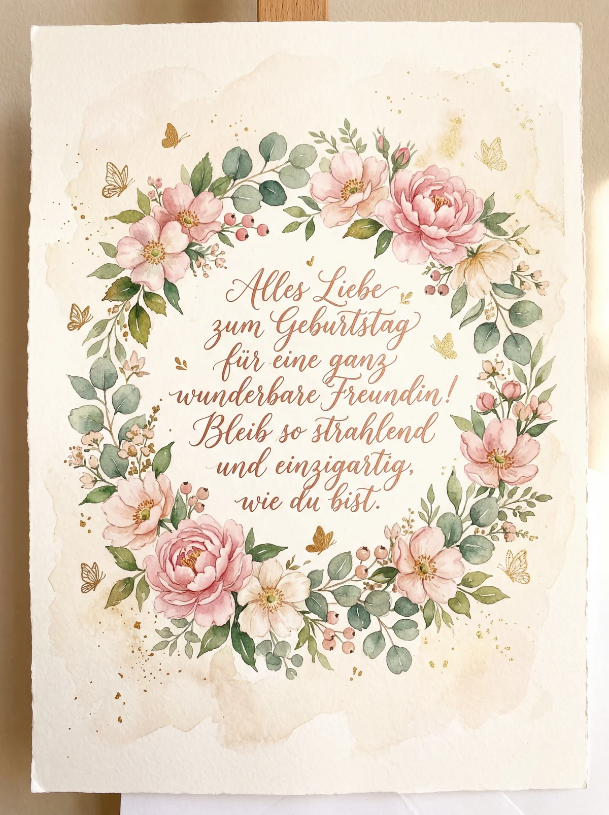 Herzlichen Glückwunsch zum Geburtstag an eine liebe Freundin...