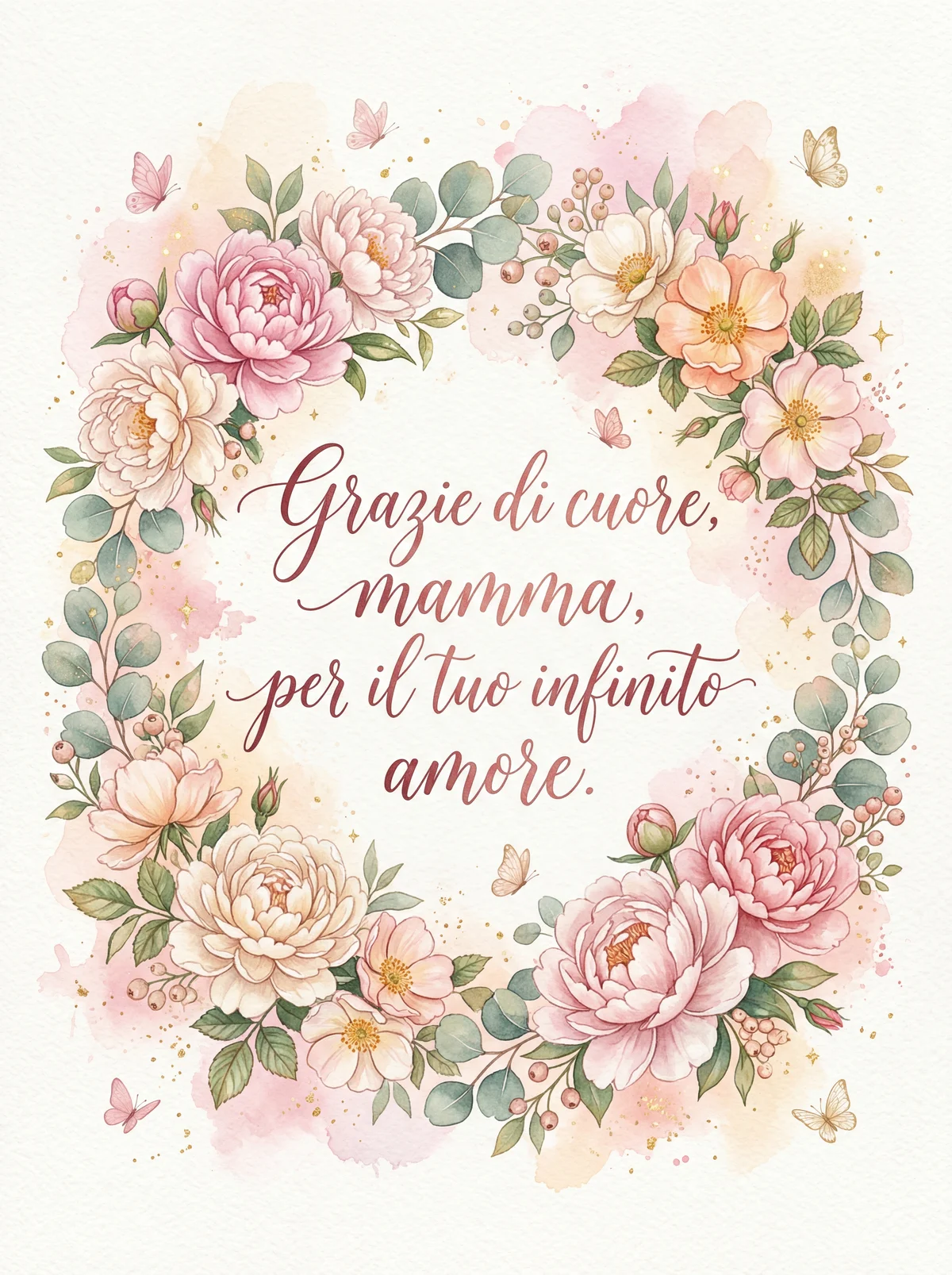 Biglietto d'auguri per la Festa della Mamma