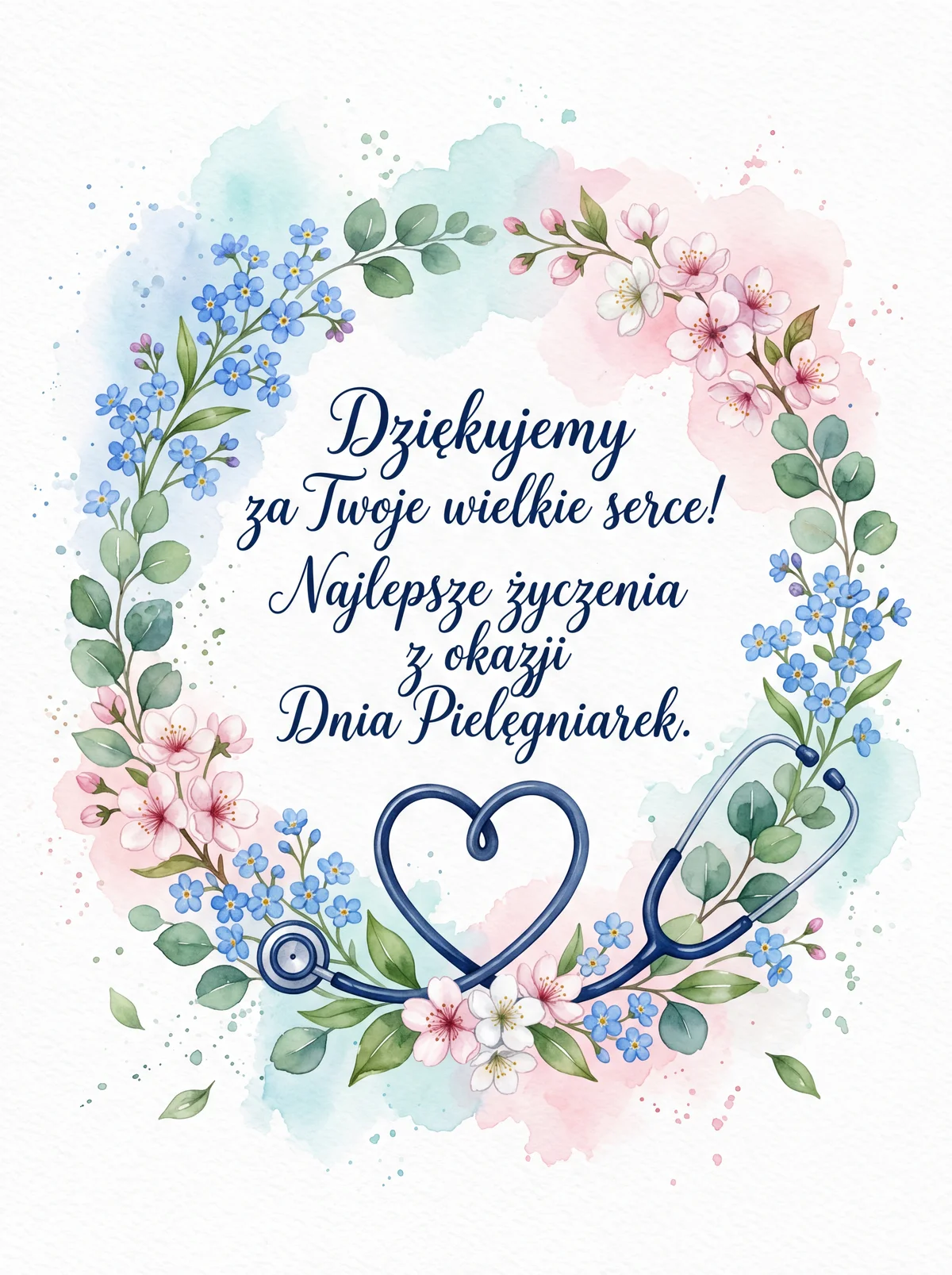 Kartka dla pielęgniarki na Dzień Pielęgniarek