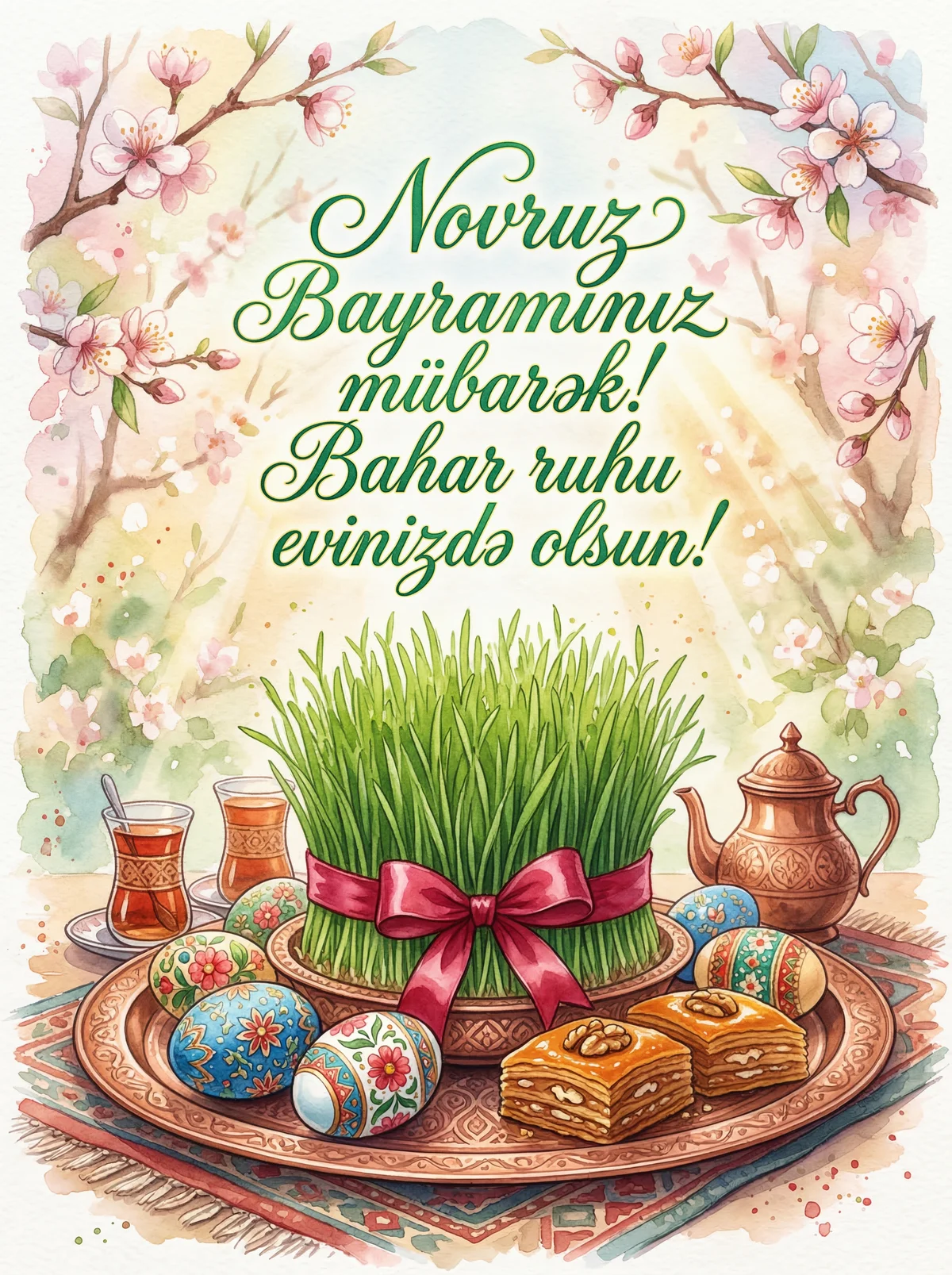 Novruz Bayramınız mübarək! Bahar ruhu evinizdə olsun!
