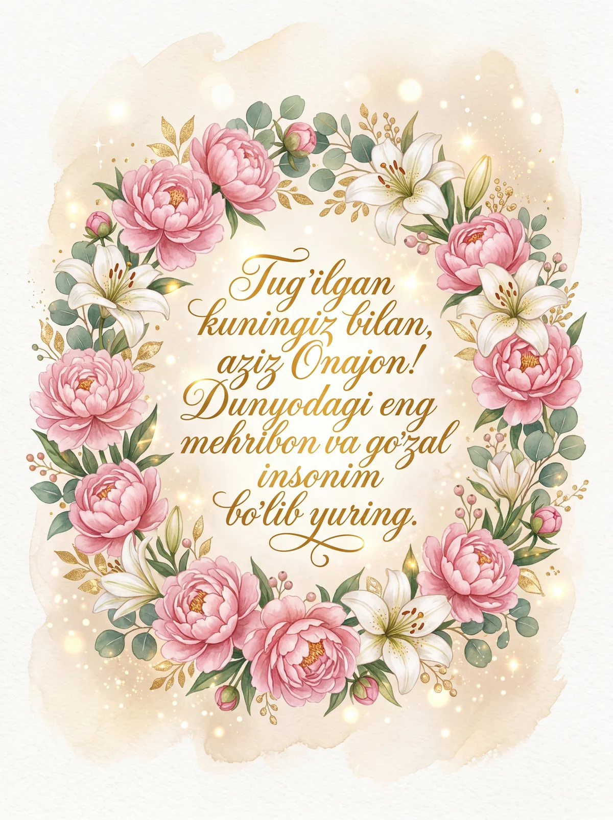 Onamga tug'ilgan kun tabrigi