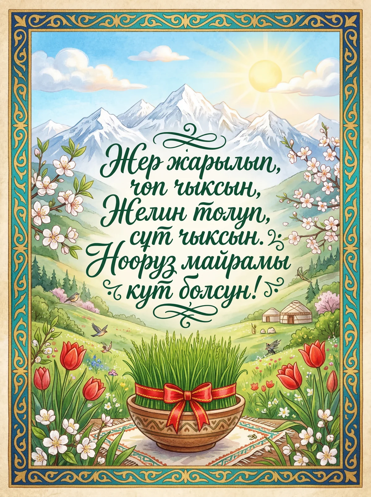 Нооруз майрамыңар кут болсун!