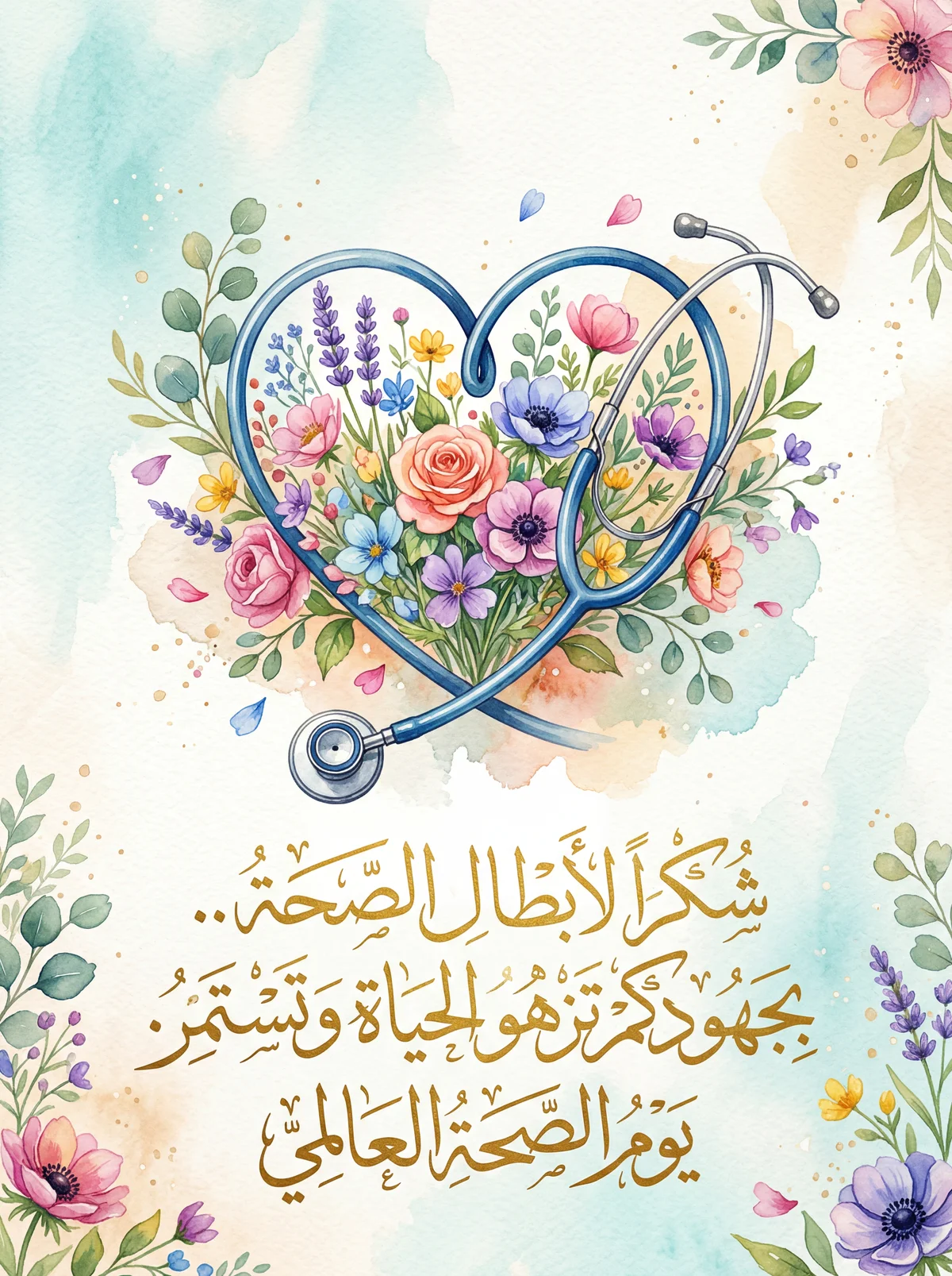 رسالة شكر وتقدير للأطباء والممرضين في يوم الصحة العالمي