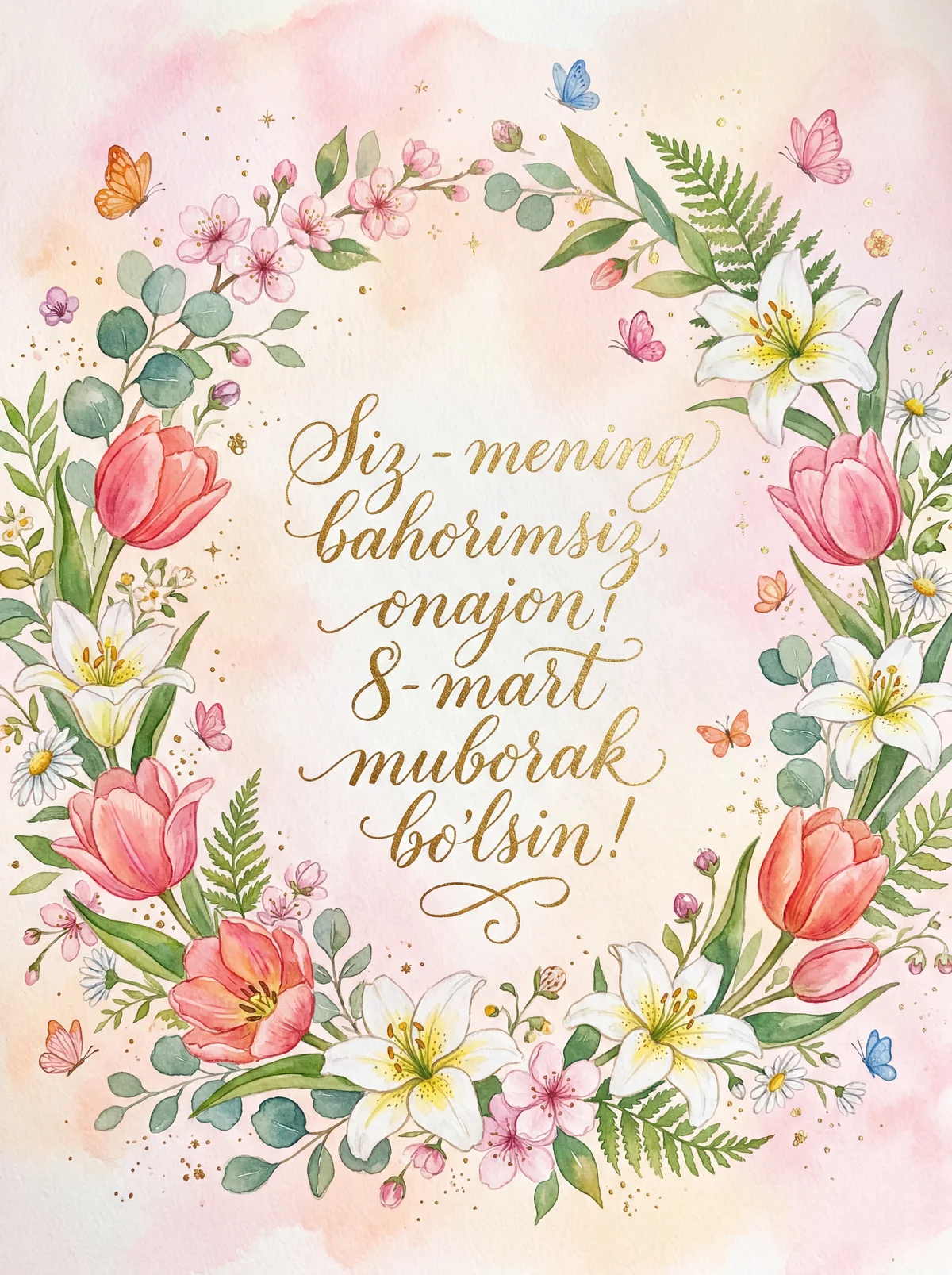 Sevimli onajonimga 8-mart tabrigi