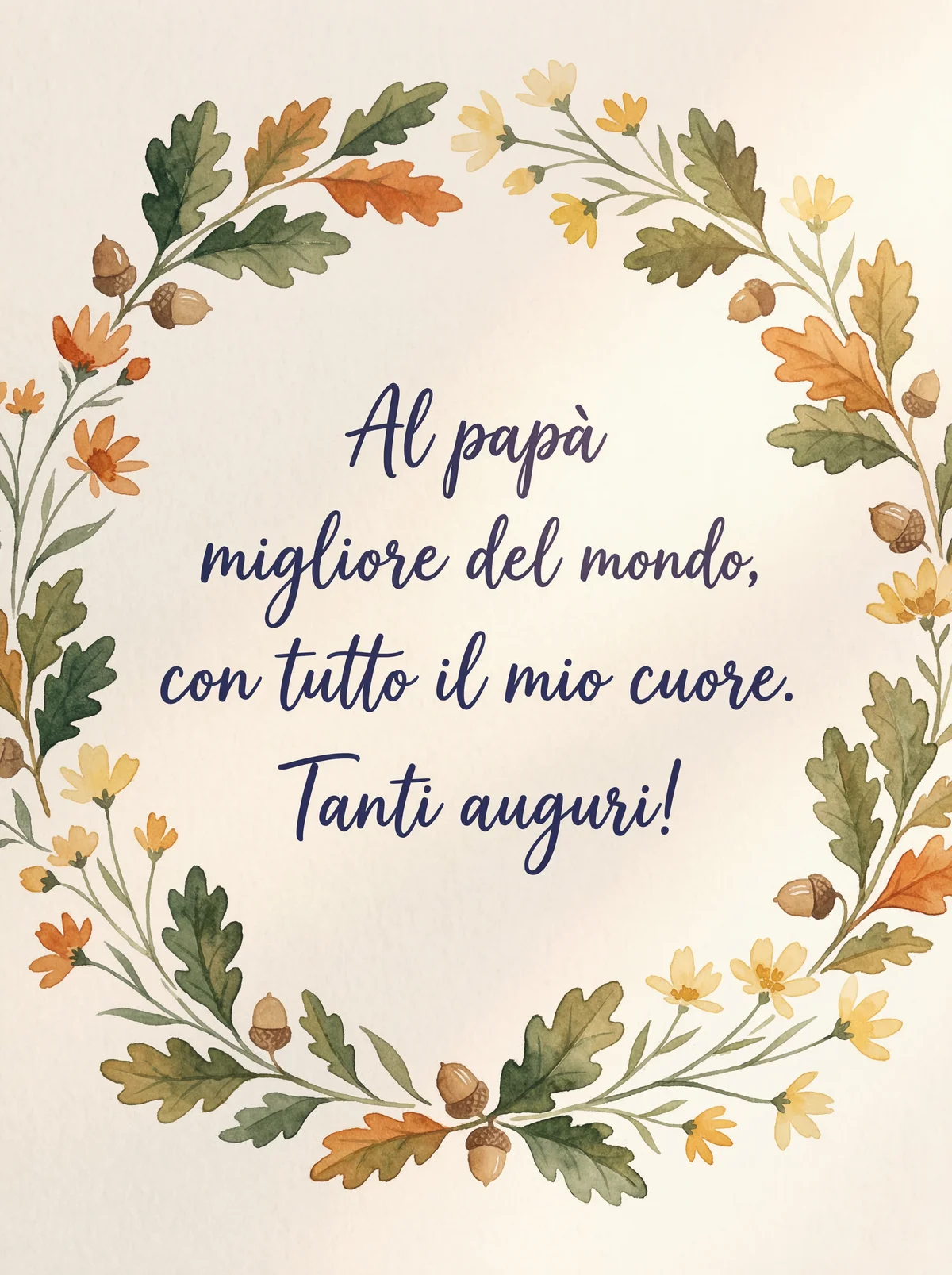 Tanti auguri al papà migliore del mondo per la sua festa!