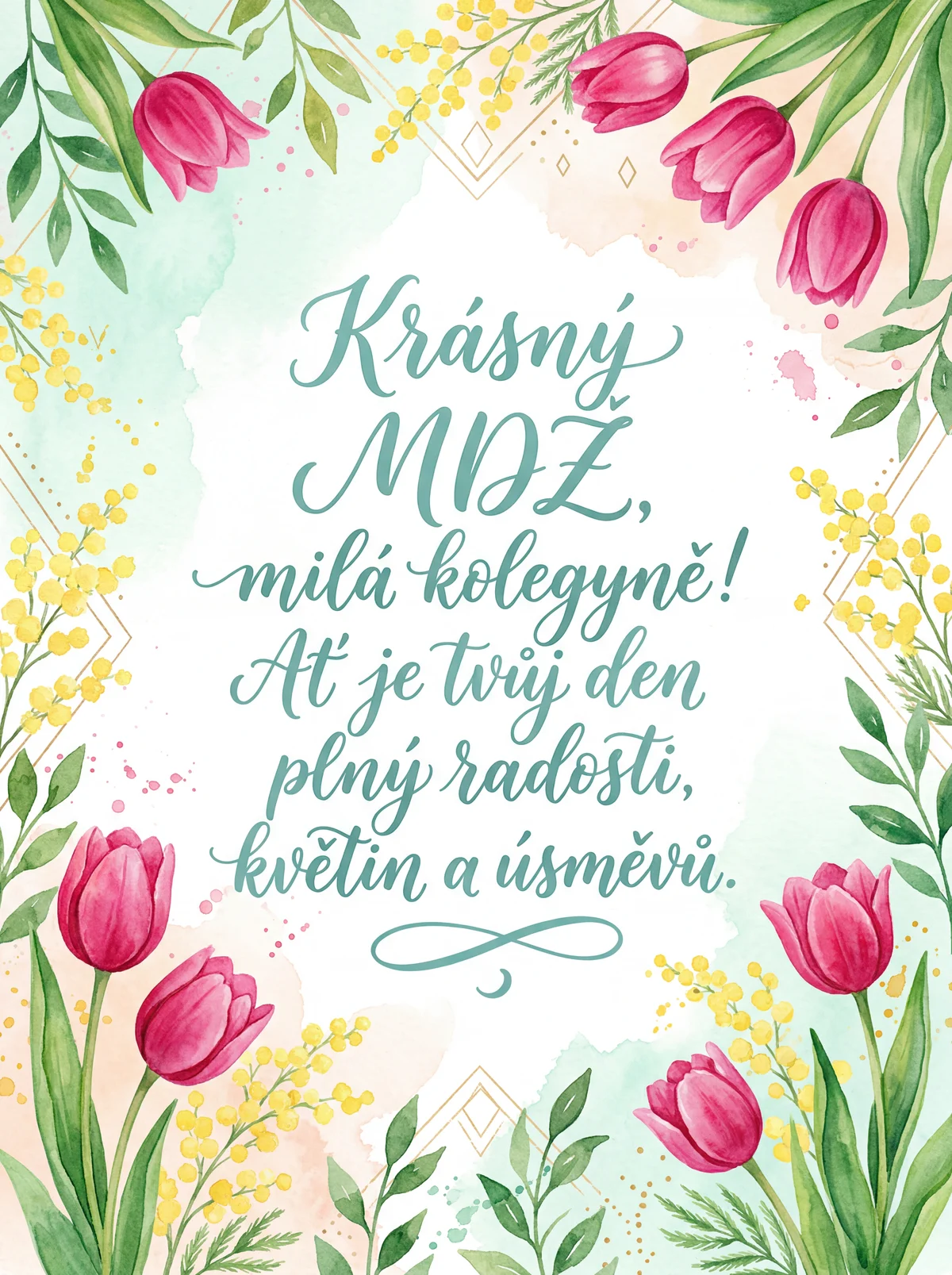 Přání k Mezinárodnímu dni žen pro kolegyni