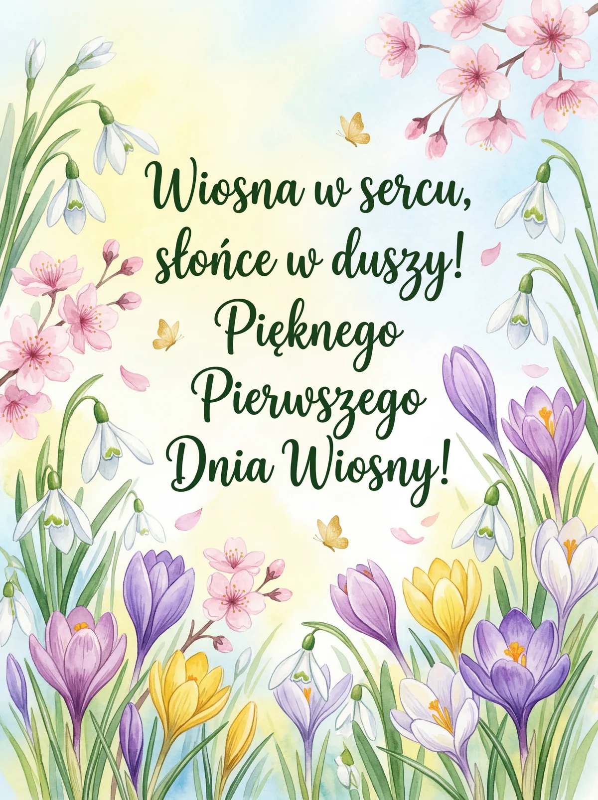 życzenia na Pierwszy Dzień Wiosny dla bliskiej osoby