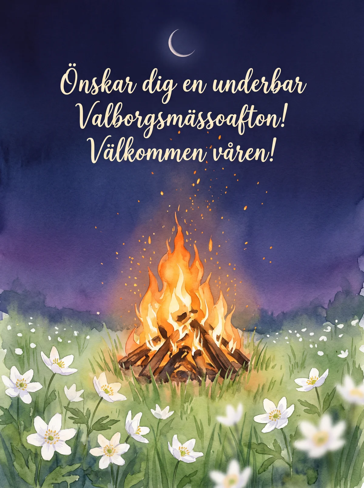 Önskar dig en underbar Valborgsmässoafton!