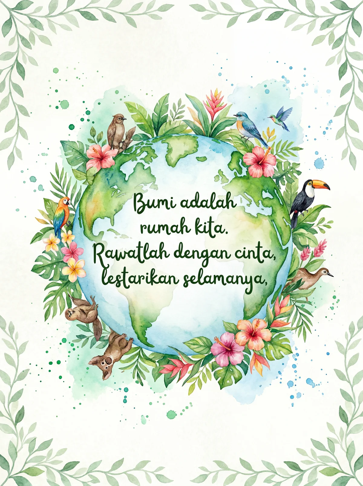 Ucapan Hari Bumi untuk semua orang agar terus menjaga planet...