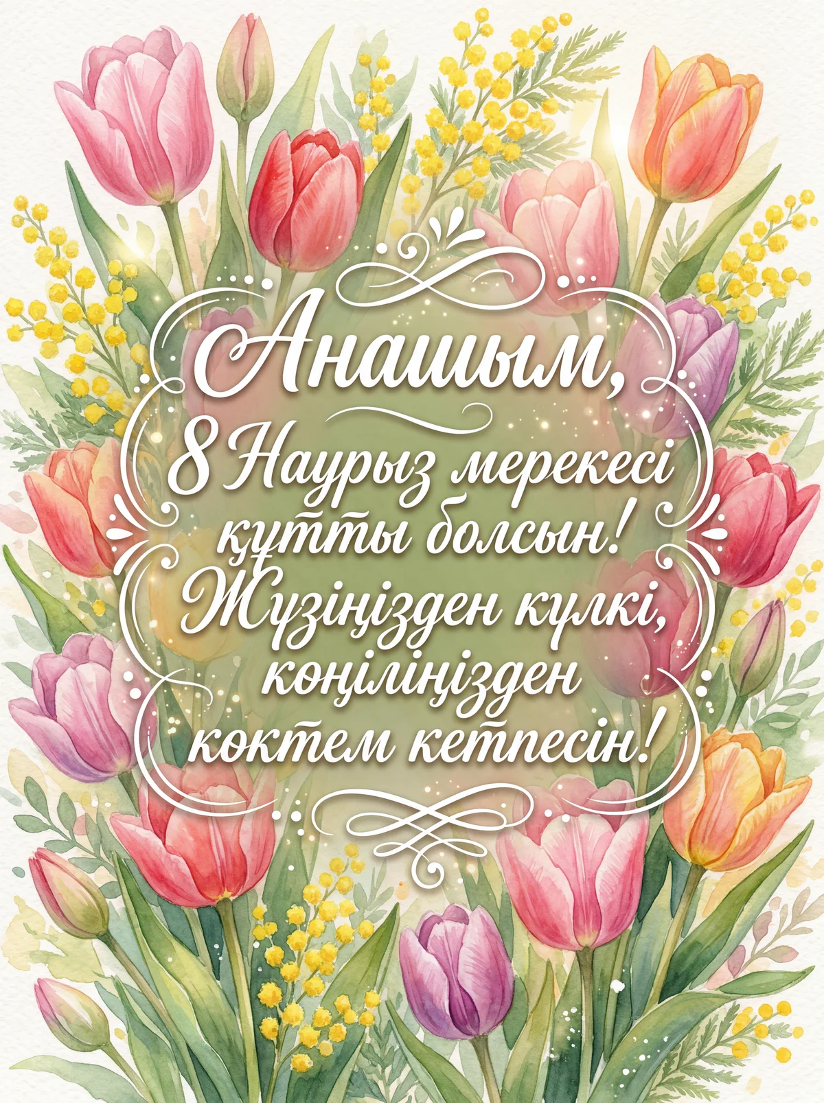 Анама 8 наурызға арналған ашық хат