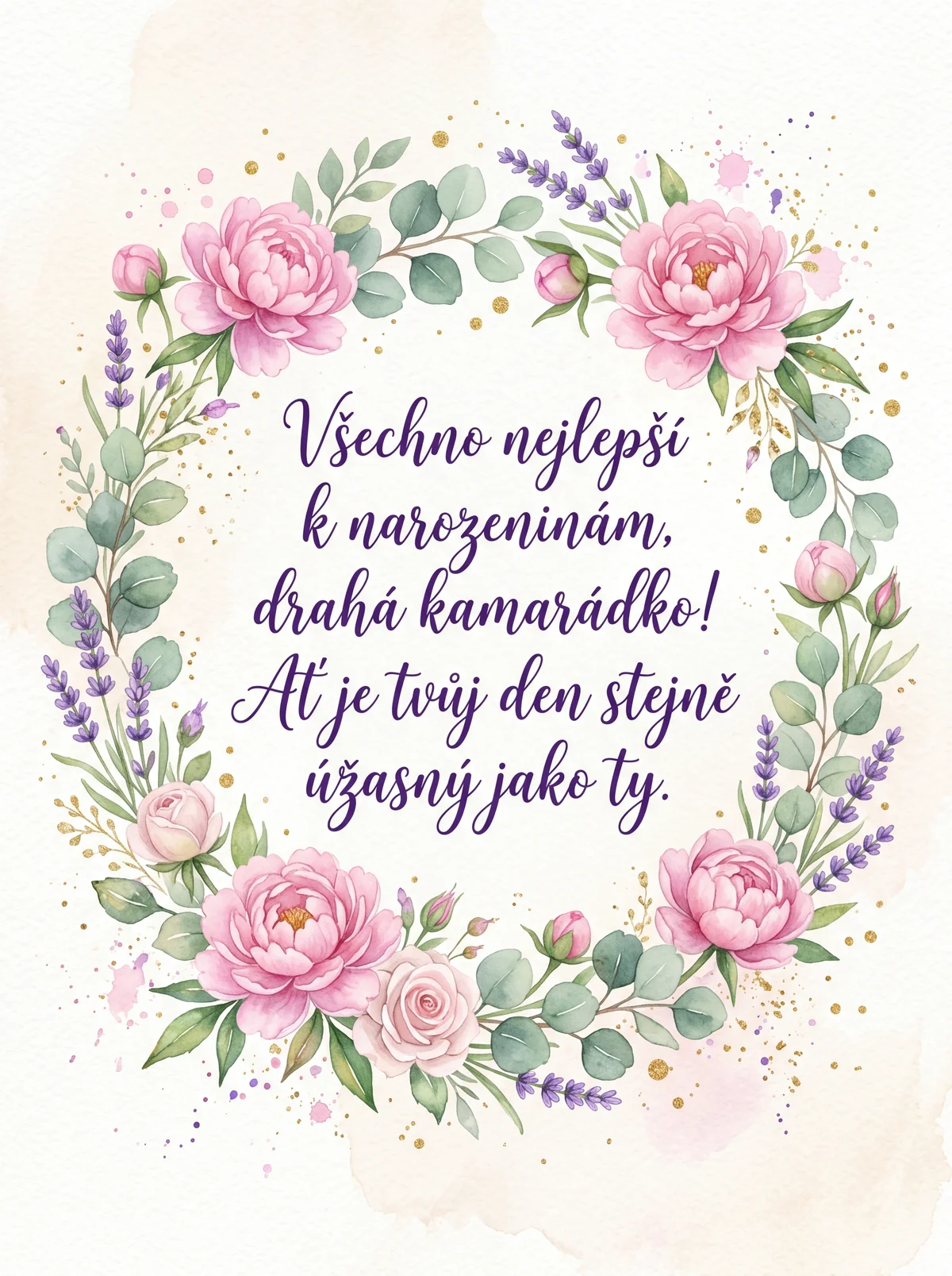 Přání k narozeninám pro kamarádku