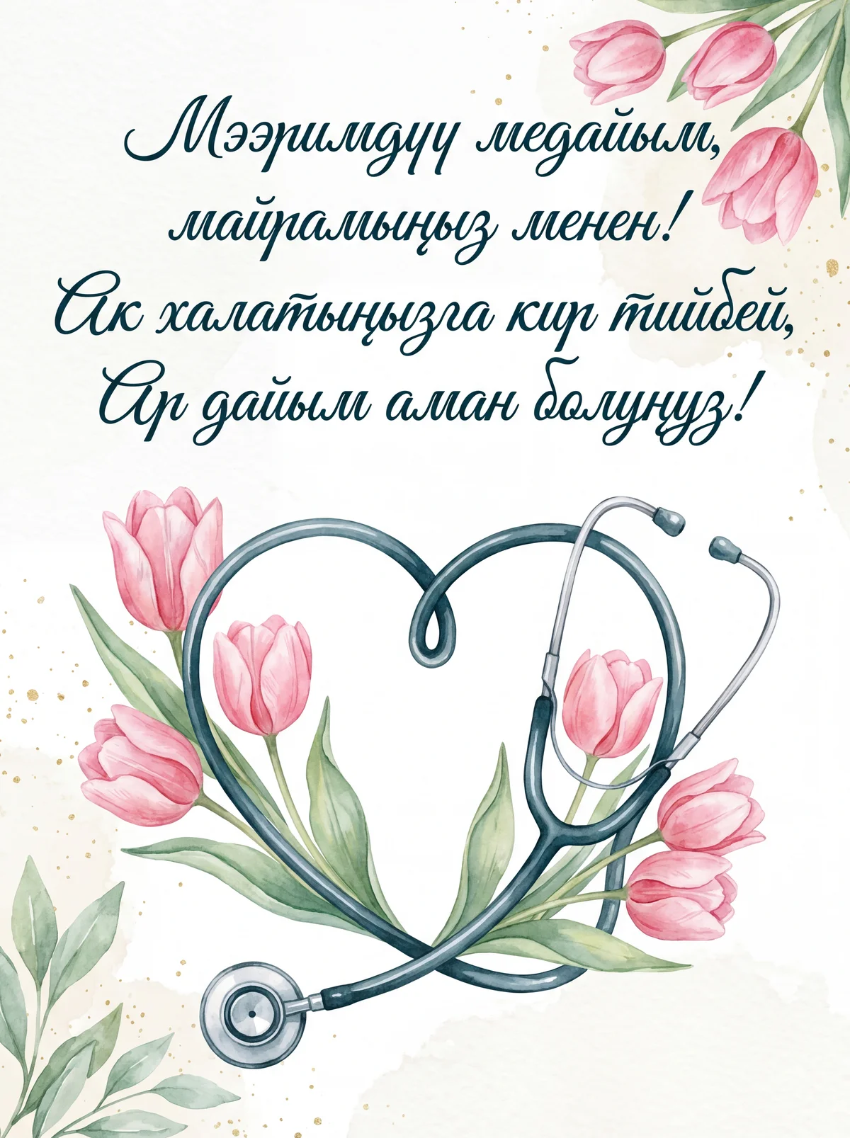 Кымбаттуу медайым, кесиптик майрамың кут болсун!