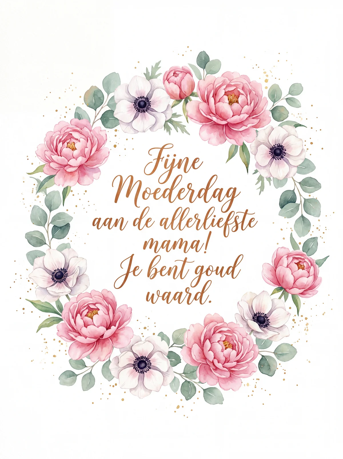 Warme Moederdag groeten voor de liefste mama