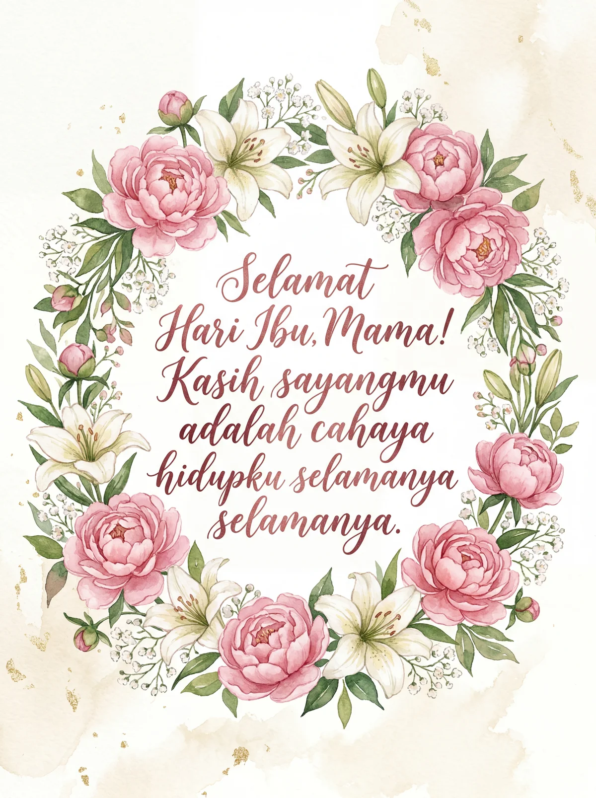 Ucapan Hari Ibu untuk mama tersayang