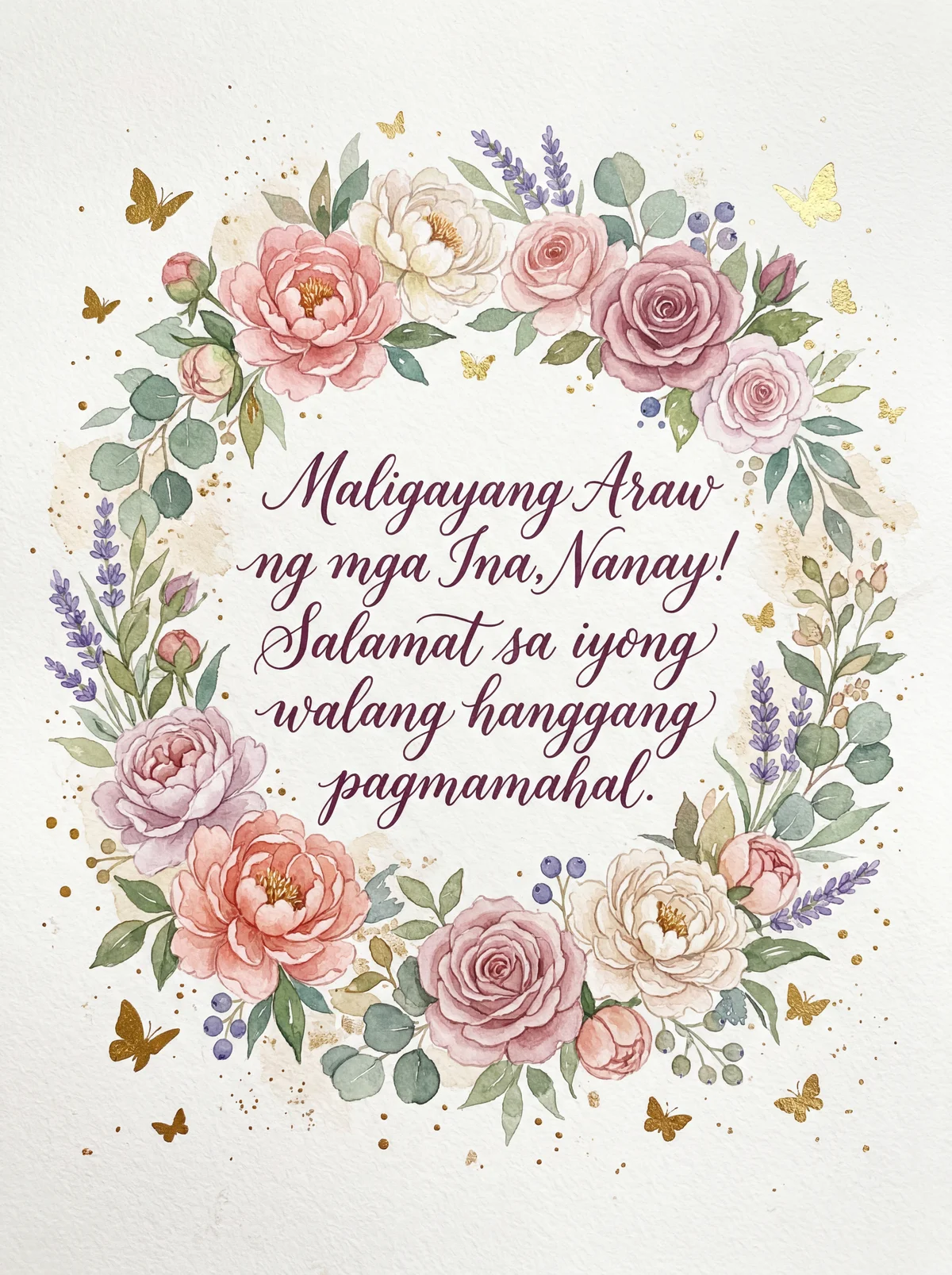 Maligayang Araw ng mga Ina para sa aking mahal na Nanay!