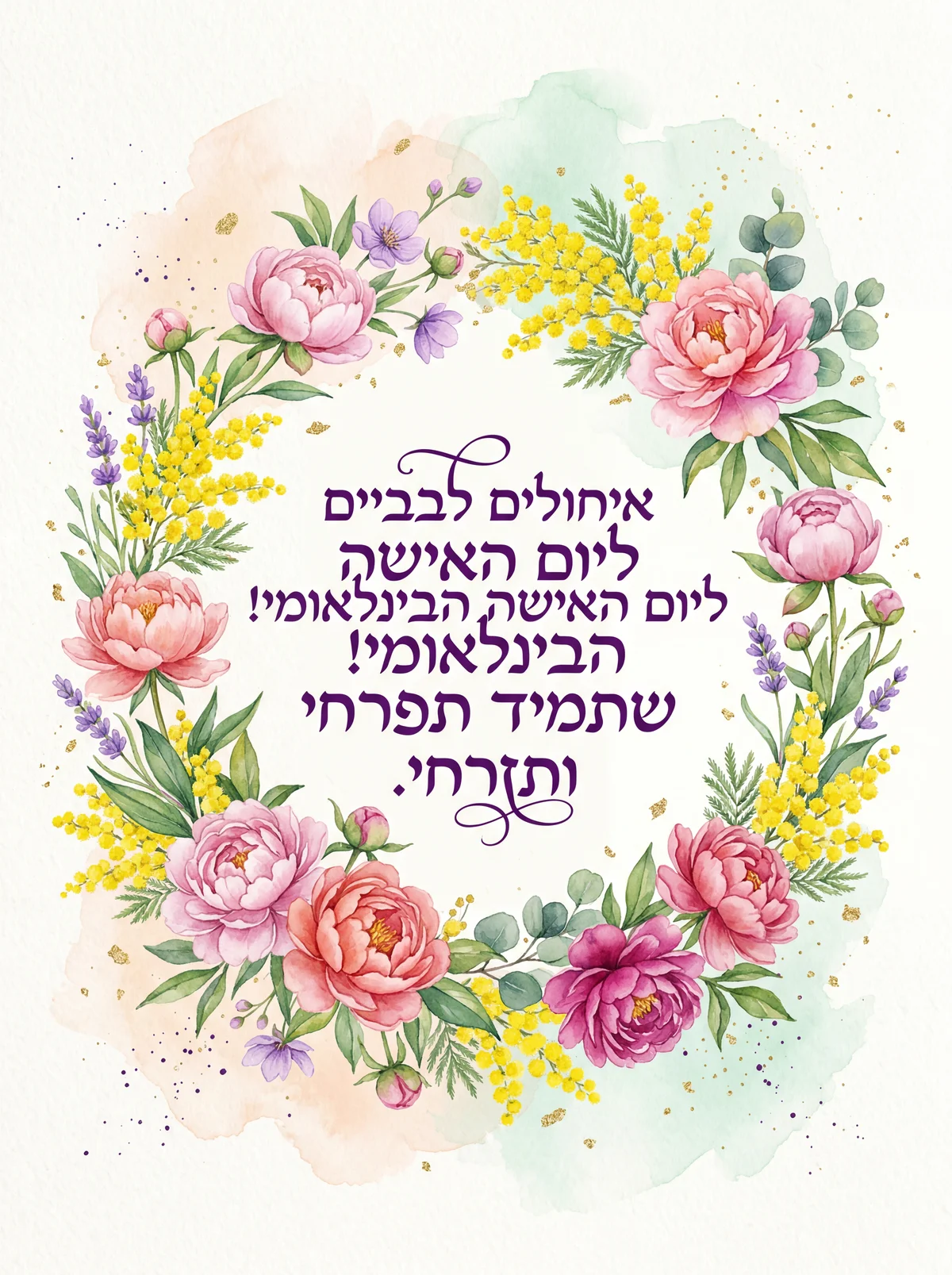 איחולים לבביים ליום האישה הבינלאומי!