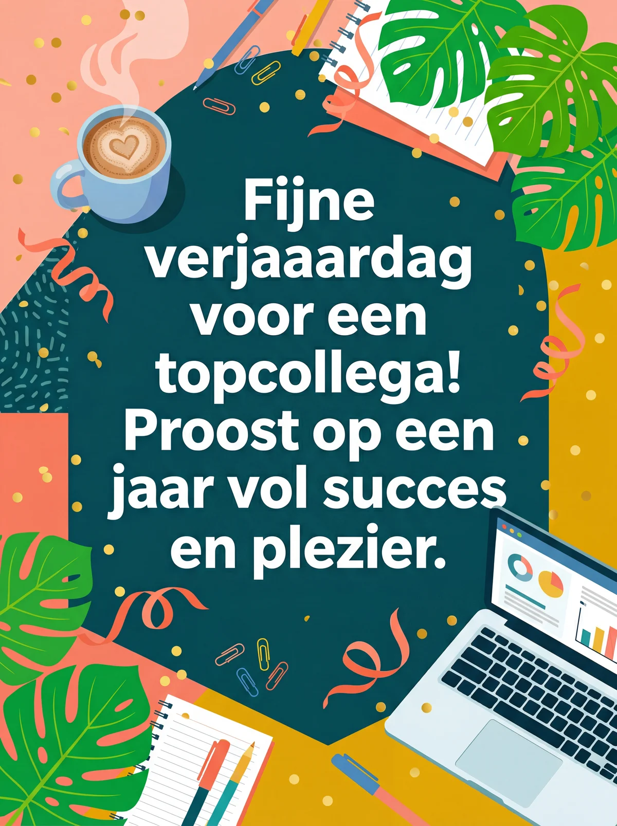 Verjaardagswensen voor een lieve collega