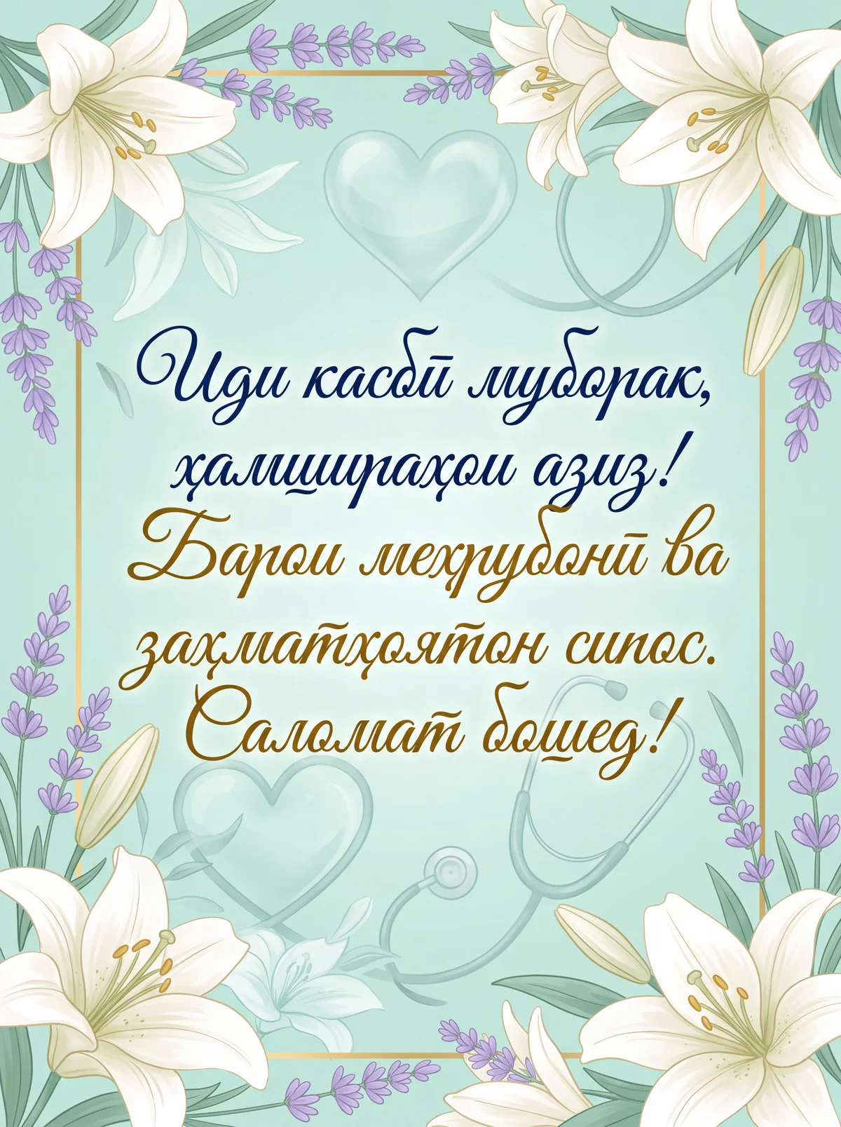 Табрикоти Рӯзи байналмилалии ҳамшираҳои шафқат!