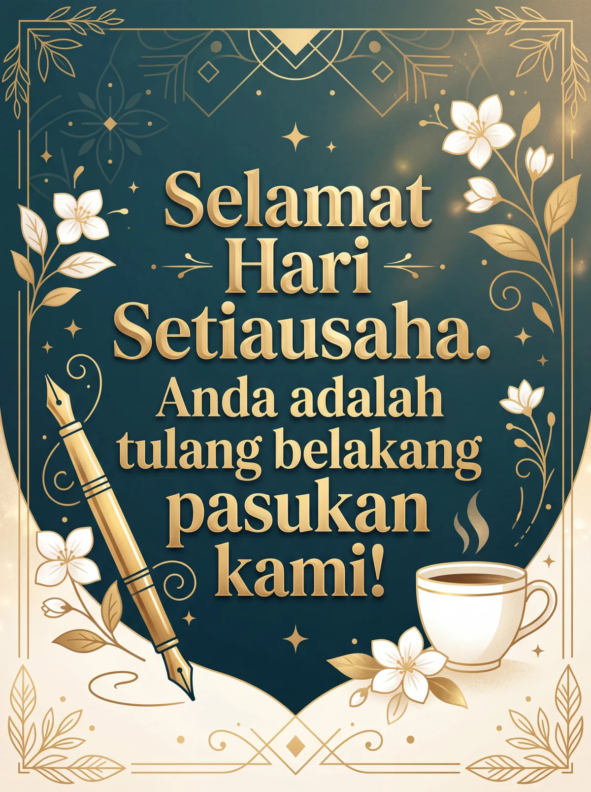 ucapan Hari Setiausaha untuk setiausaha kesayangan