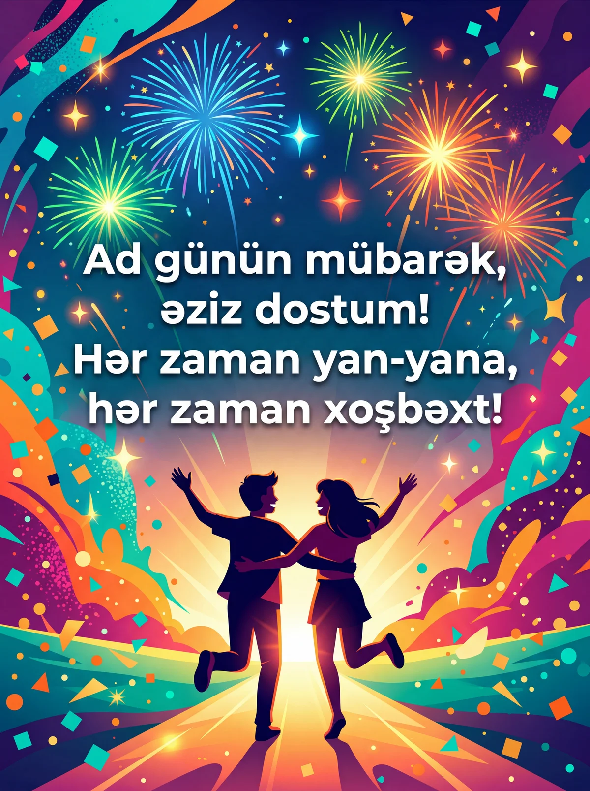 Ən yaxın dostuma ad günü təbriki