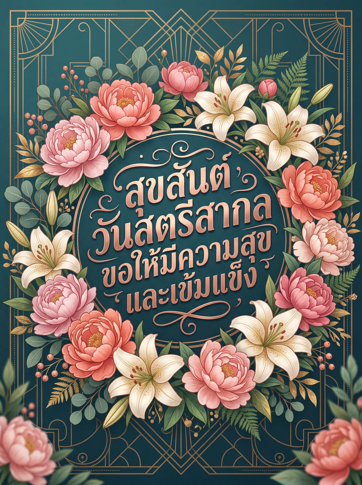 สุขสันต์วันสตรีสากล ขอให้มีความสุขและเข้มแข็ง